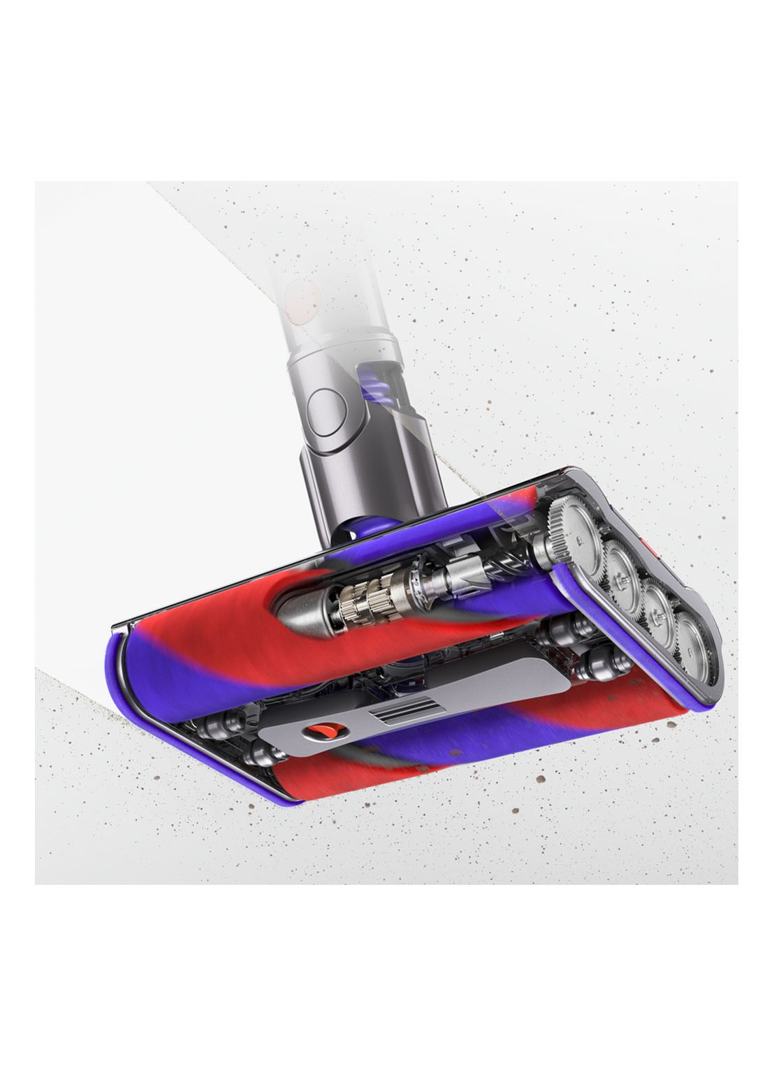 Dyson Omni-Glide+ snoerloze steelstofzuiger 107 cm - nikkel / goud - detail goud