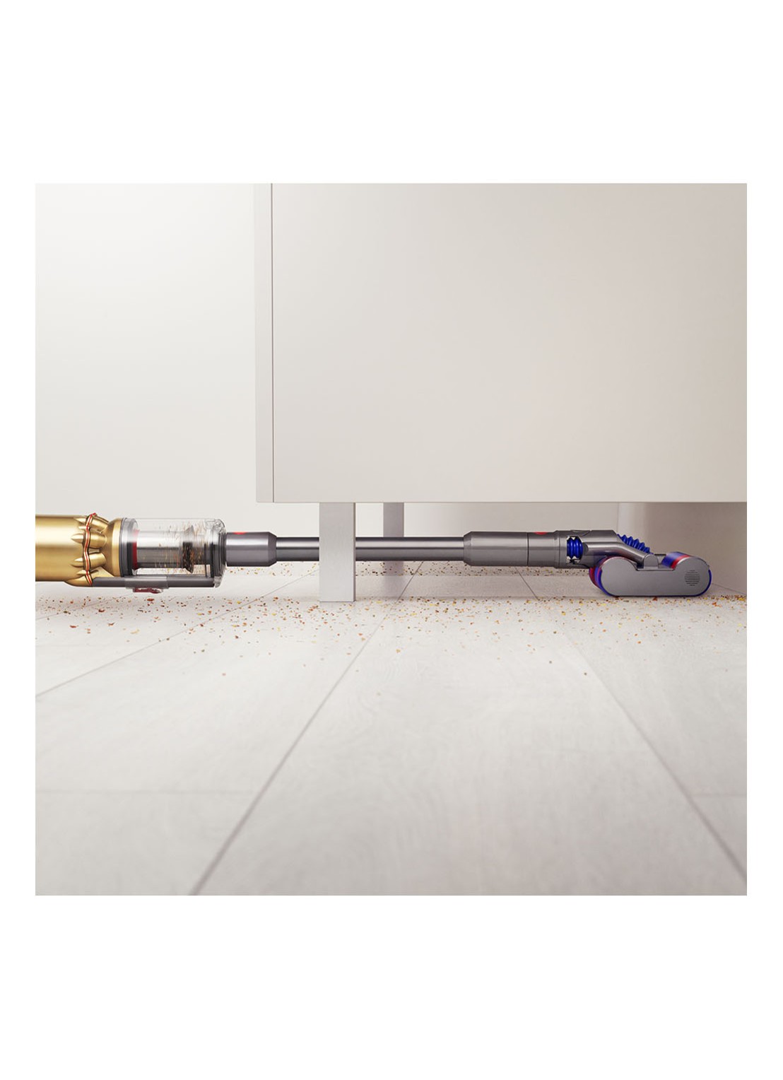 Dyson Omni-Glide+ snoerloze steelstofzuiger 107 cm - nikkel / goud - detail 5 goud