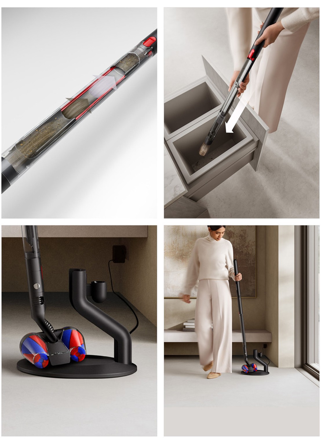 Dyson PencilVac™ draadloze steelstofzuiger - detail 3 grijs