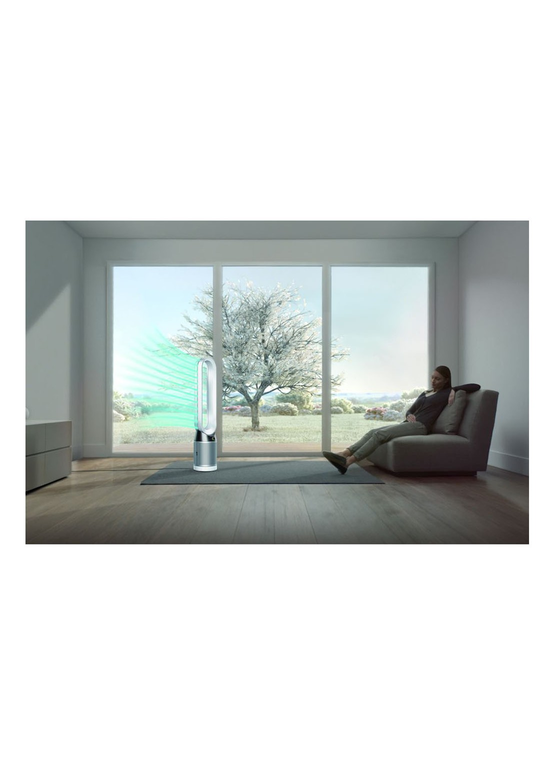 Dyson Pure Cool Tower luchtreiniger en vloerventilator, 105 cm hoog - detail 2 wit