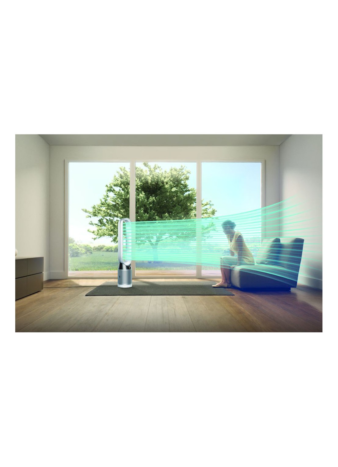 Dyson Pure Cool Tower luchtreiniger en vloerventilator, 105 cm hoog - detail 3 wit