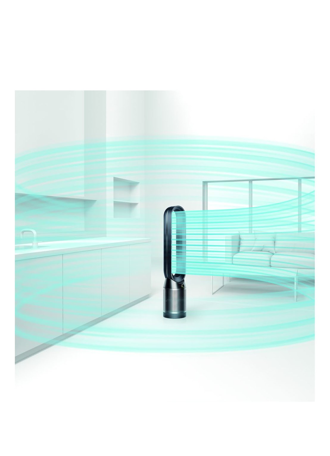 Dyson Pure Cool Tower luchtreiniger en vloerventilator, 105 cm hoog - detail 3 zwart