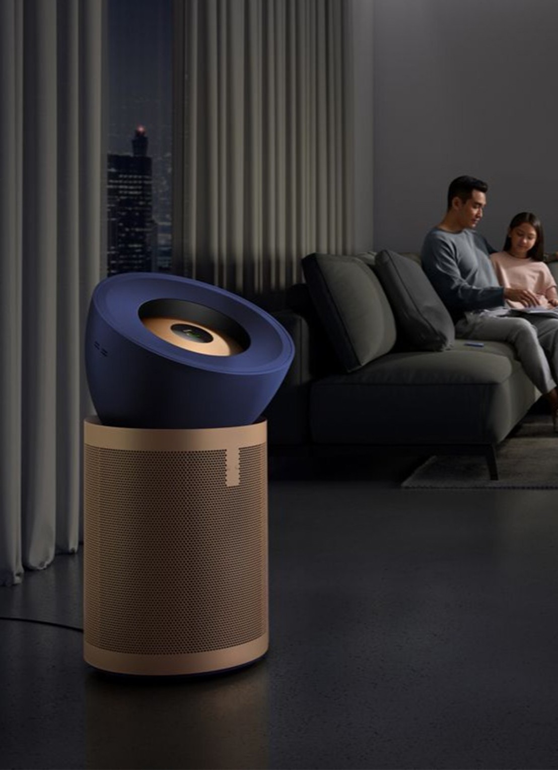 Dyson Purifier Big+Quiet Formaldehyde luchtreiniger, 83 cm hoog - voorkant 2 donkerblauw