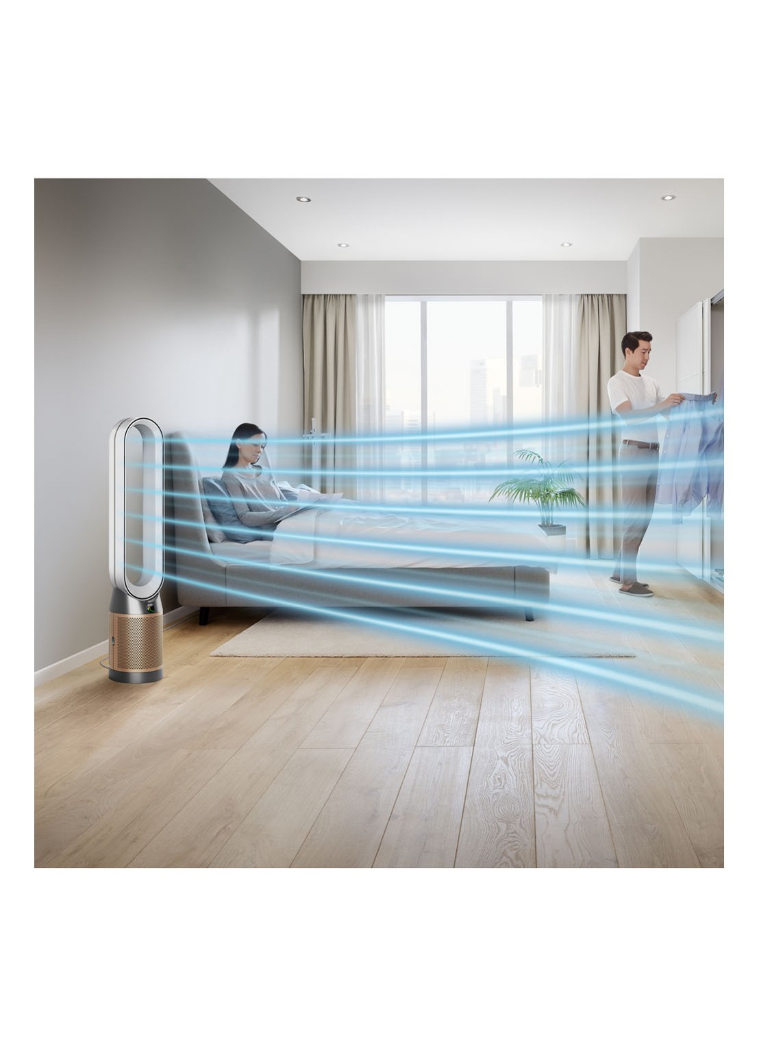 Dyson Purifier Cool Formaldehyde luchtreiniger & vloerventilator, 105 cm hoog   - detail 4 goud