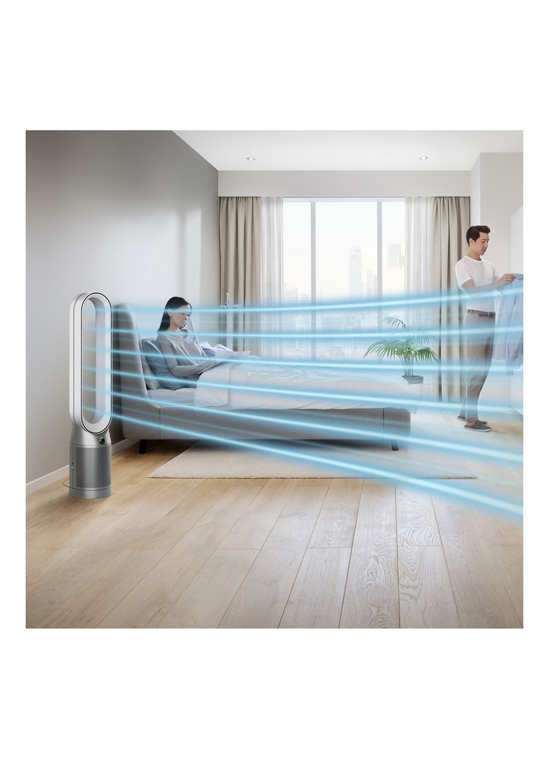 Dyson Purifier Cool luchtreiniger, koeler & vloerventilator, 105 cm hoog - detail 4 zilver