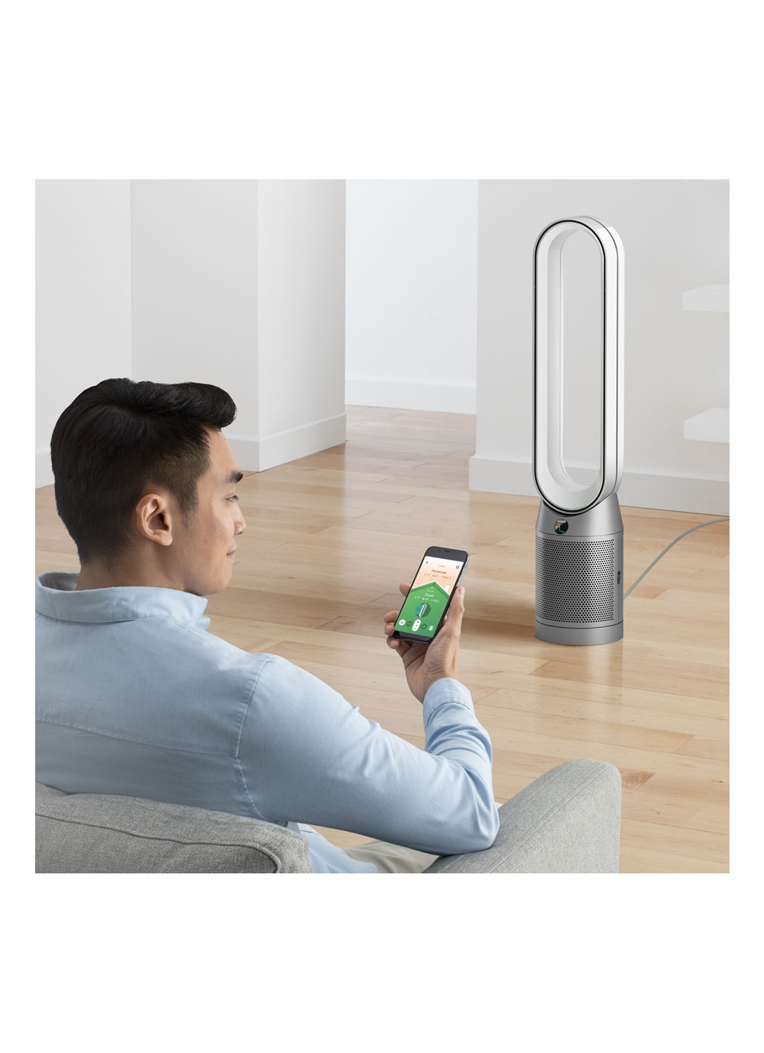 Dyson Purifier Cool luchtreiniger, koeler & vloerventilator, 105 cm hoog - detail 5 zilver