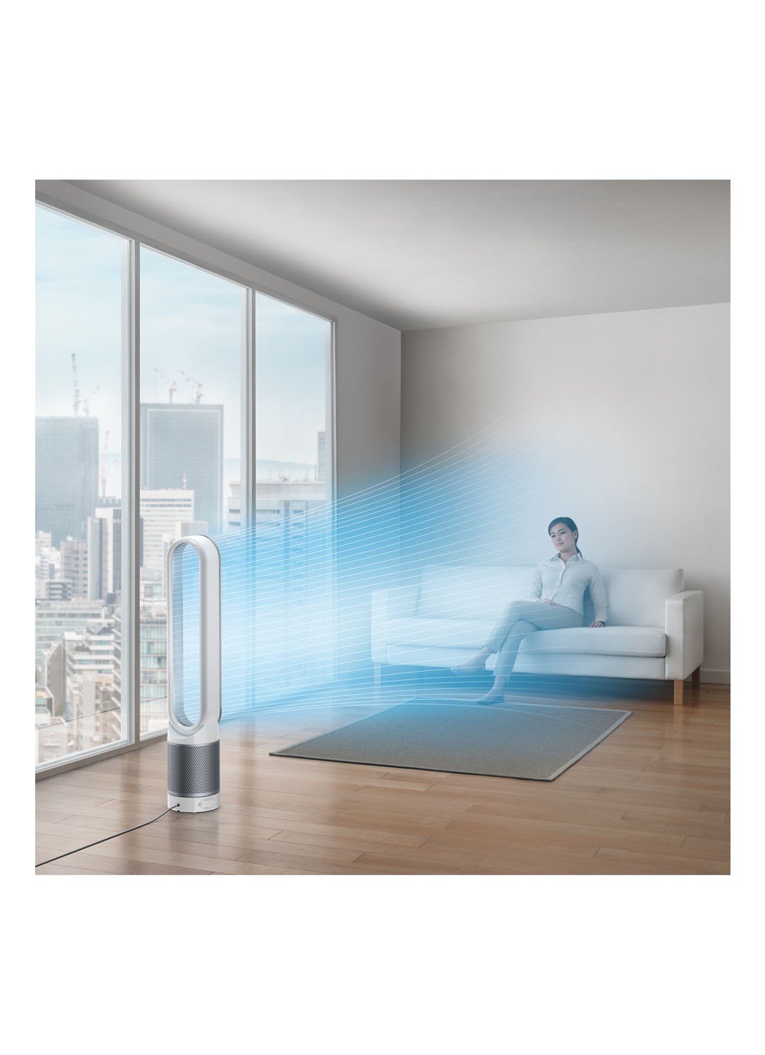 Dyson Purifier Cool luchtreiniger & vloerventilator, 101,8 cm hoog      - voorkant 6 zilver