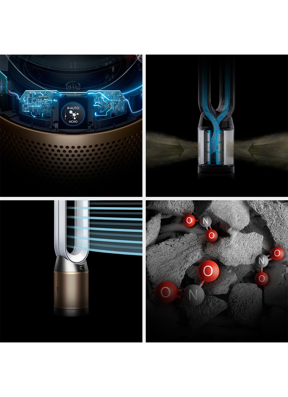 Dyson Purifier Cool PC2 De-NOx​ luchtreiniger & vloerventilator, 105 cm - detail 6 zilver