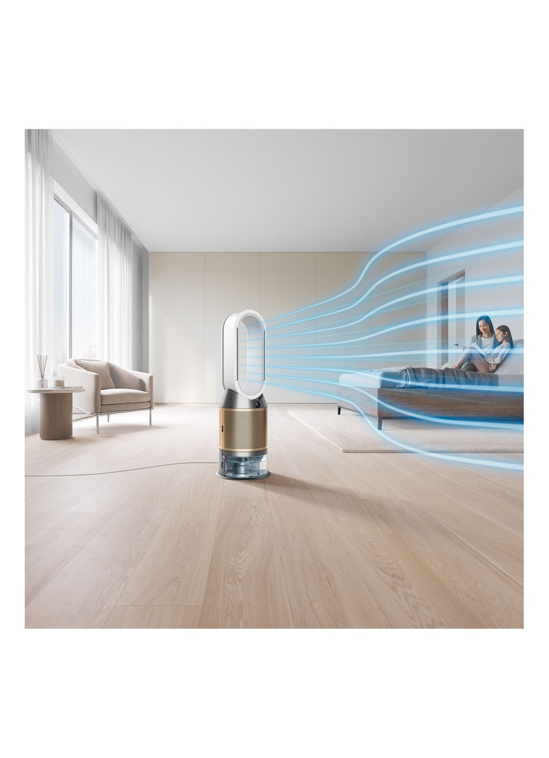 Dyson Purifier Humidify + Cool Formaldehyde luchtbevochter, luchtreiniger & tafelventilator, 92,3 cm hoog - voorkant 2 goud
