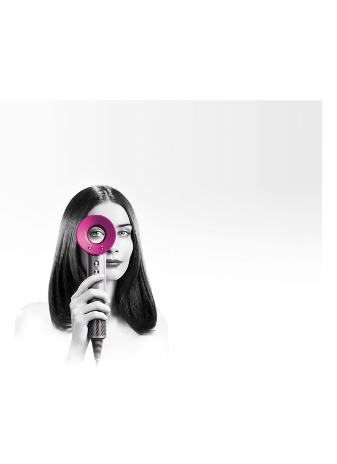 Dyson Supersonic föhn - nikkel / roze - voorkant roze