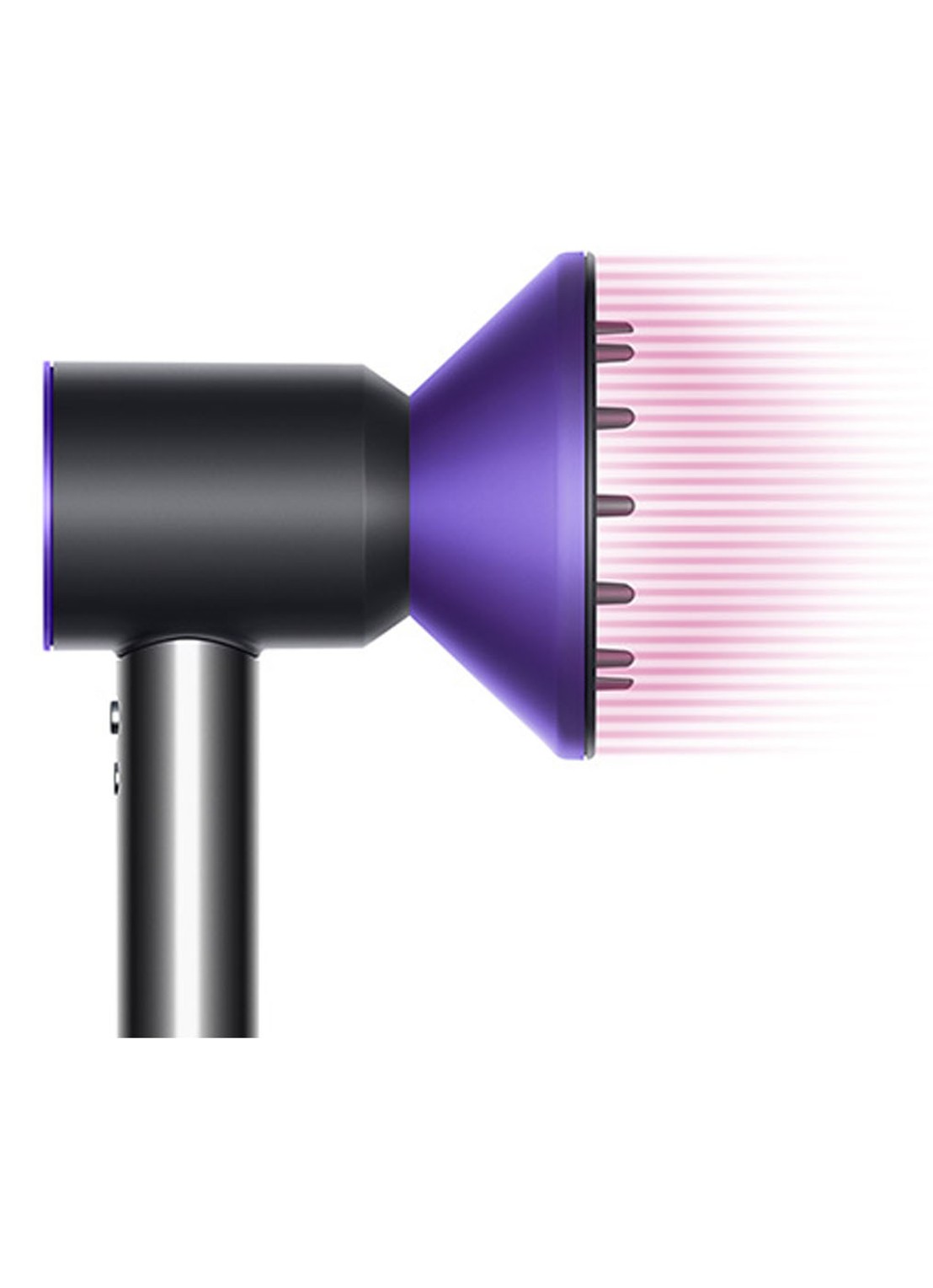 Dyson Supersonic föhn - zwart / paars - detail 2 paars