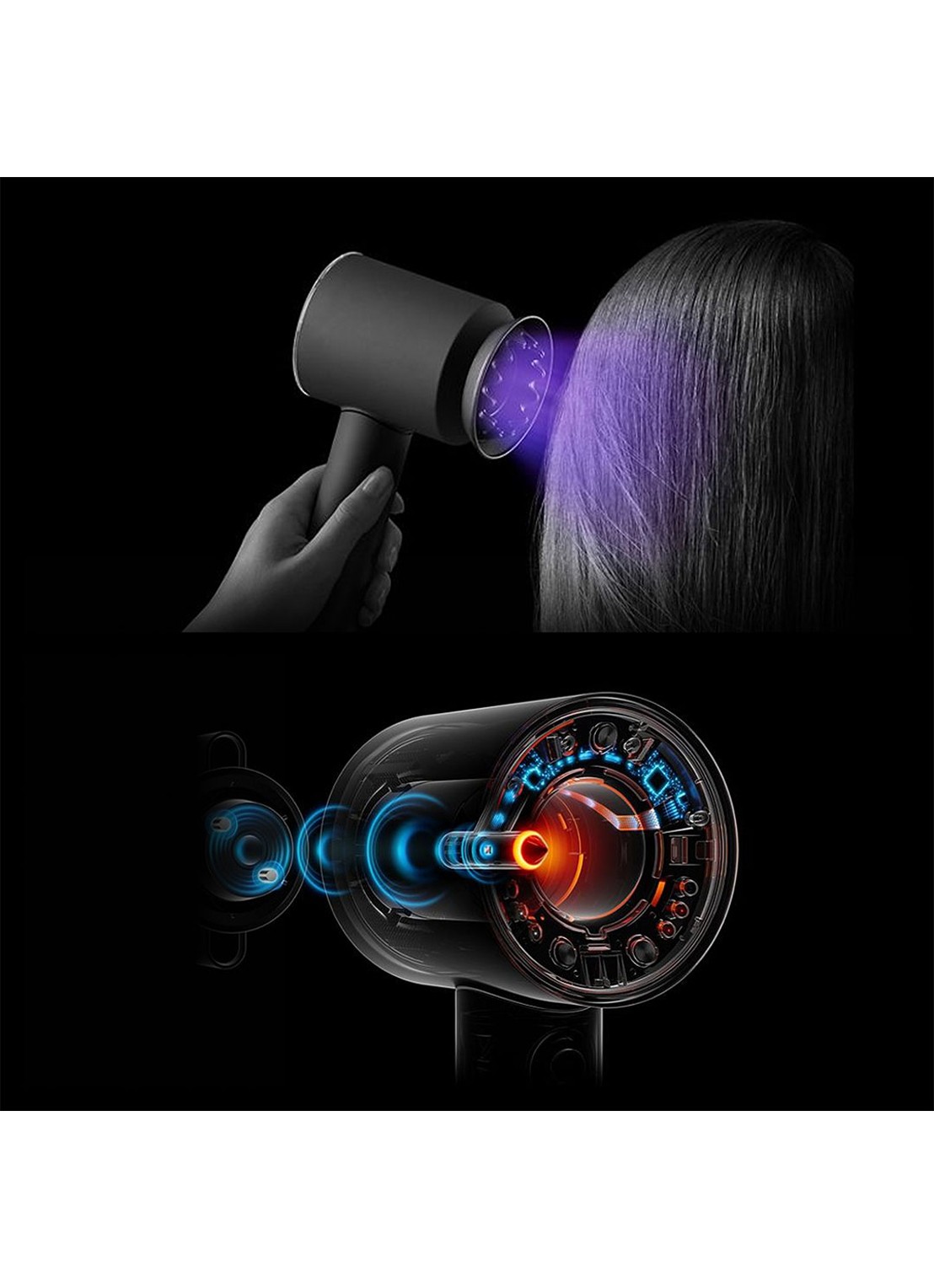 Dyson Supersonic Nural™ föhn Curly + Coily Ceramic Apricot / Topaz - detail 3 oranje