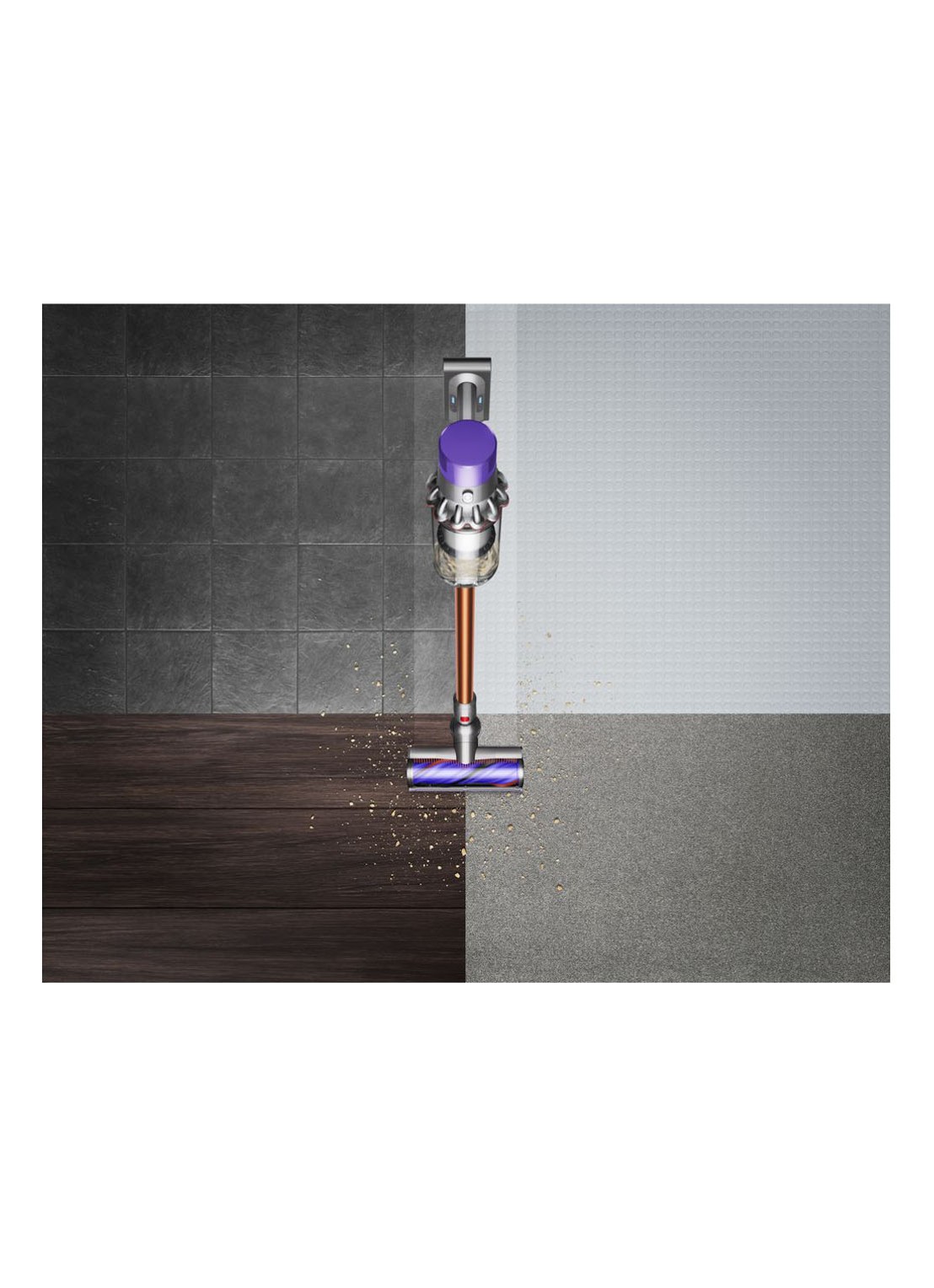 Dyson V10 Absolute snoerloze steelstofzuiger 124,9 cm - koper   - detail 4 koper