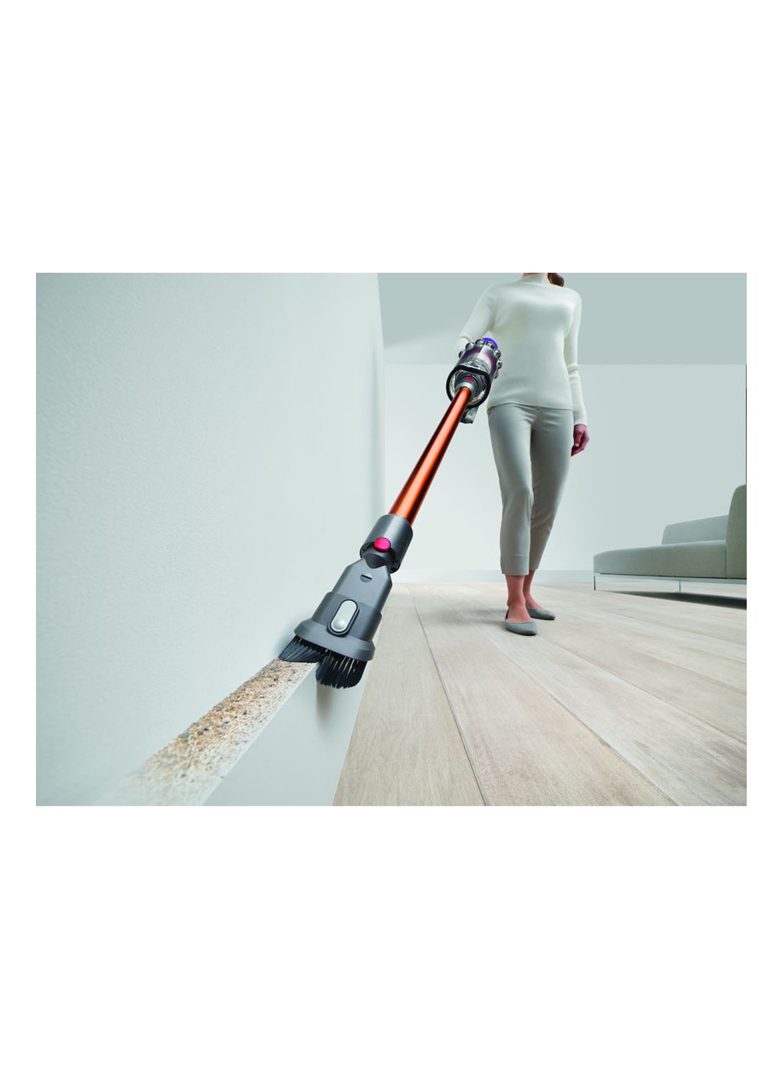 Dyson V10 Absolute snoerloze steelstofzuiger 126 cm - oranje - detail 2 oranje