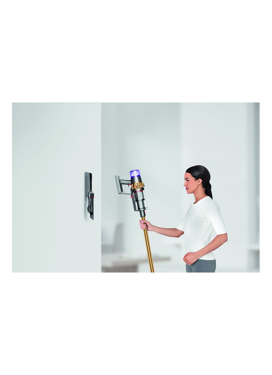 Dyson V11 Absolute Pro snoerloze stofzuiger 128 cm - geel  - detail 5 geel