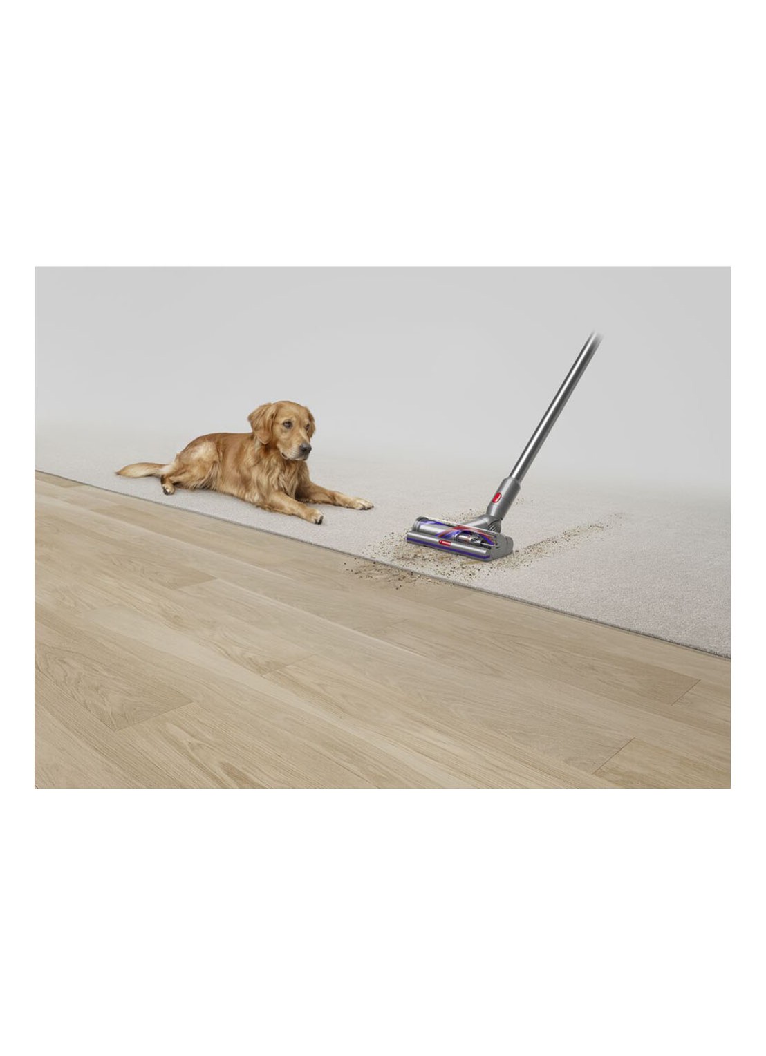 Dyson V15 Detect Absolute snoerloze steelstofzuiger 126 cm - detail zilver