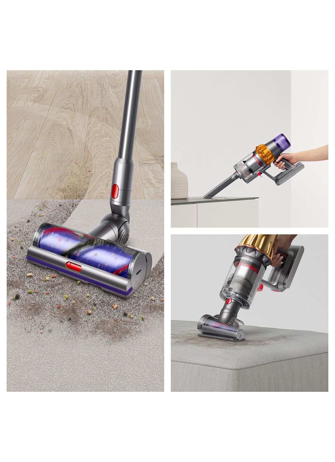Dyson V15 Detect Absolute steelstofzuiger - detail 3 zilver