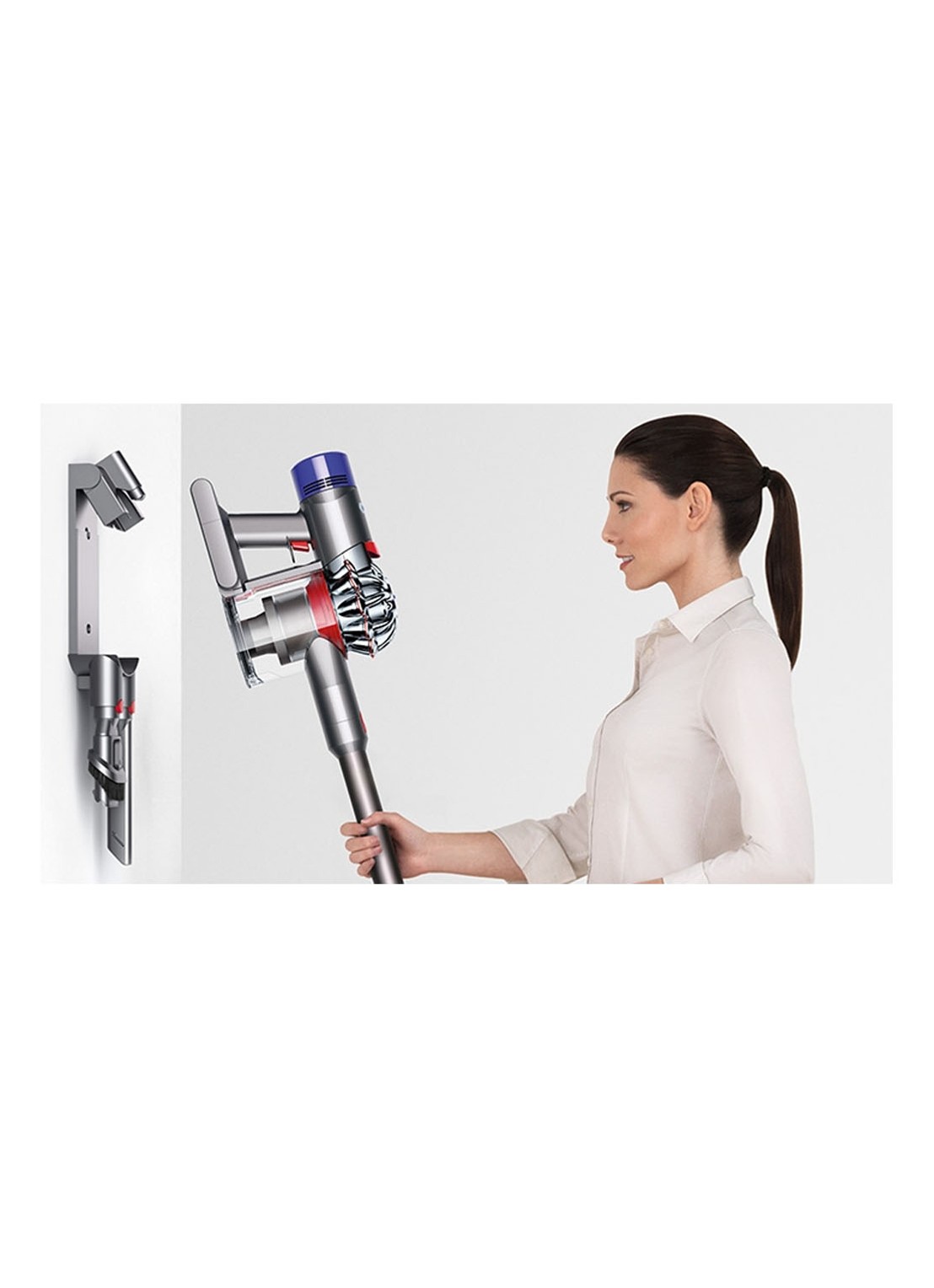 Dyson V8 Parquet snoerloze steelstofzuiger 124 cm - nikkel - detail 5 donkergrijs
