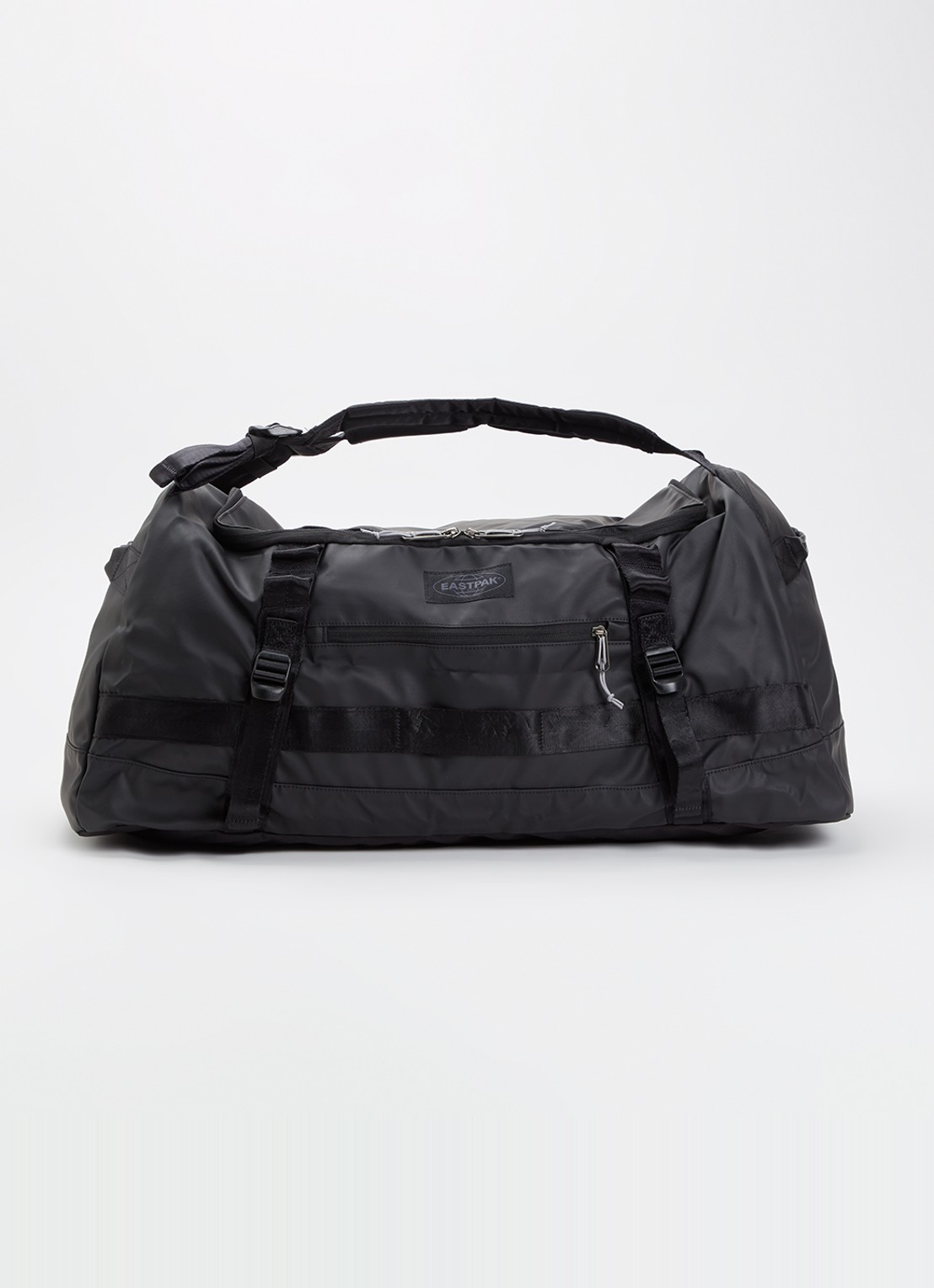 Eastpak Duffel Pack M weekendtas met waterafstotende coating - voorkant 4 zwart
