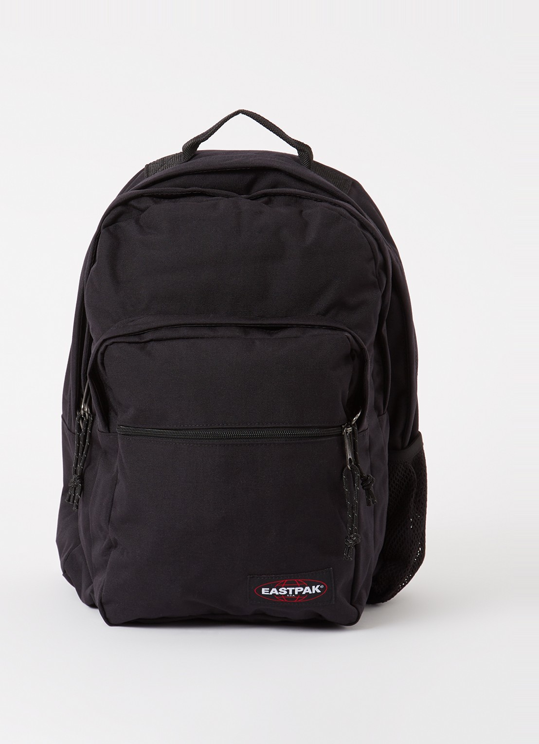 Eastpak Morius rugzak met 15 inch laptopvak - voorkant zwart