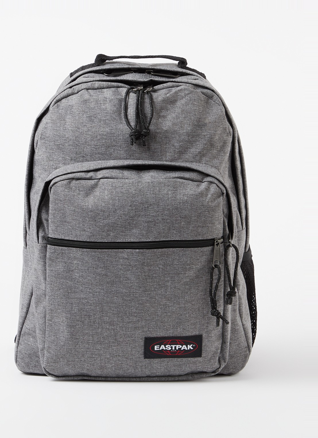 Eastpak Morius rugzak met 15 inch laptopvak - voorkant grijs