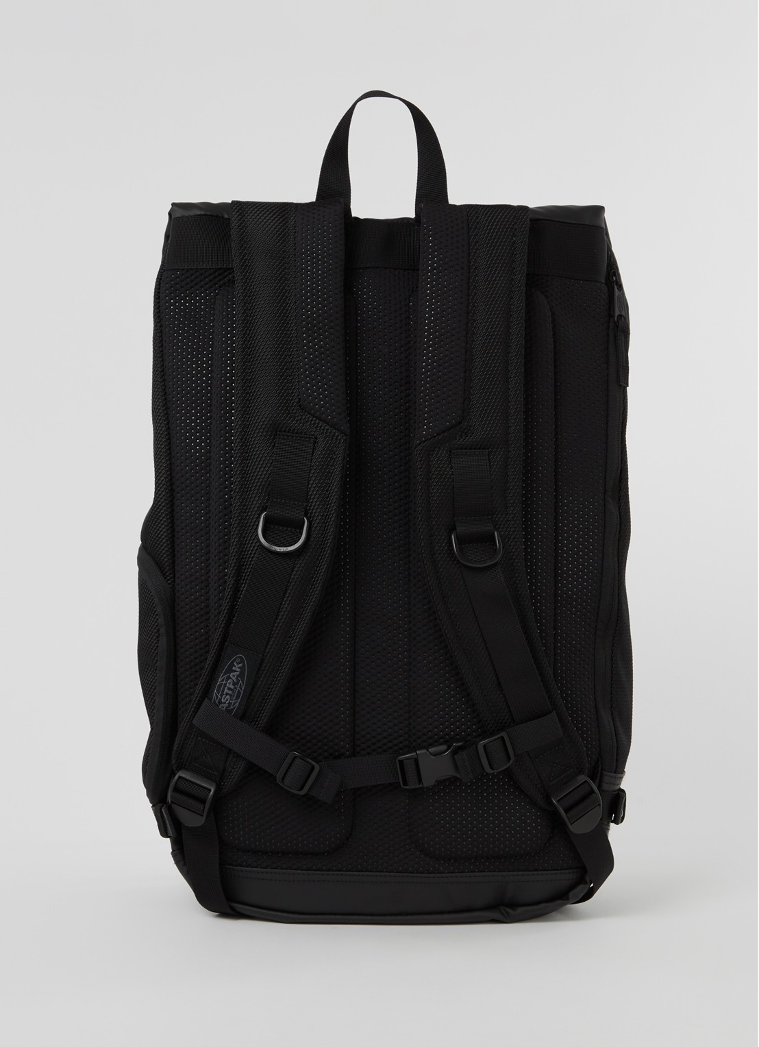 Eastpak Tecum rugzak met 14 inch laptopvak - achterkant zwart