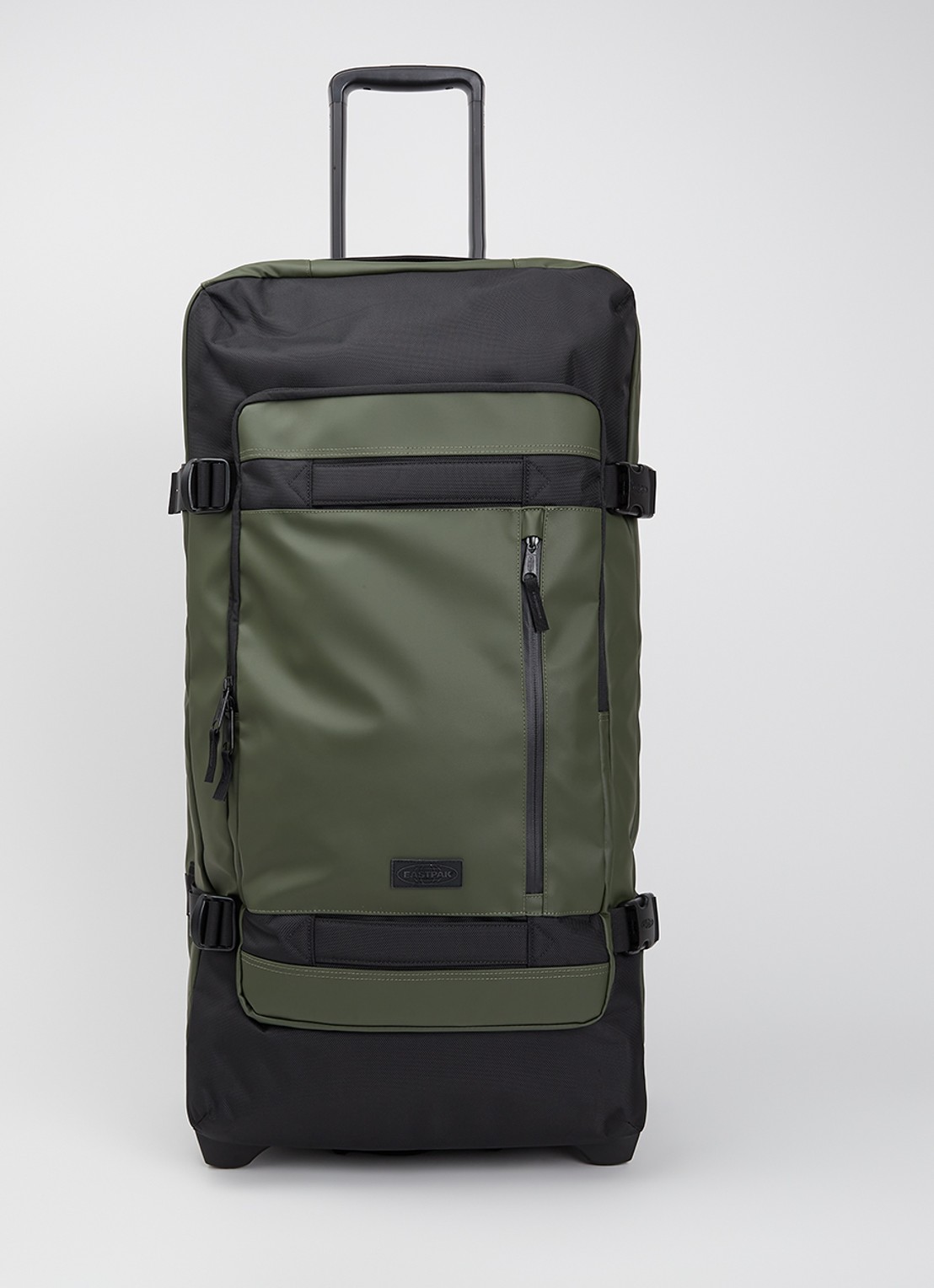 Eastpak Tranverz Cnnct L trolley 79 cm - voorkant bronsgroen