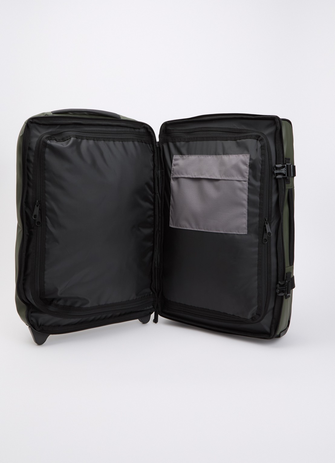 Eastpak Traverz Cnnct S trolley 51 cm - voorkant 4 bronsgroen