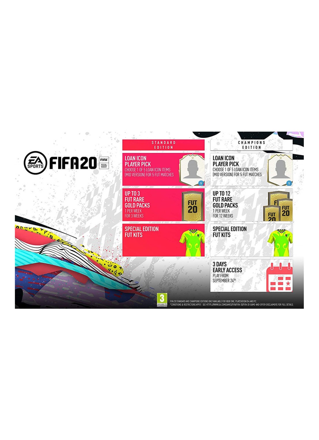 Electronic Arts FIFA 20 Game - Xbox One - voorkant 7 rood