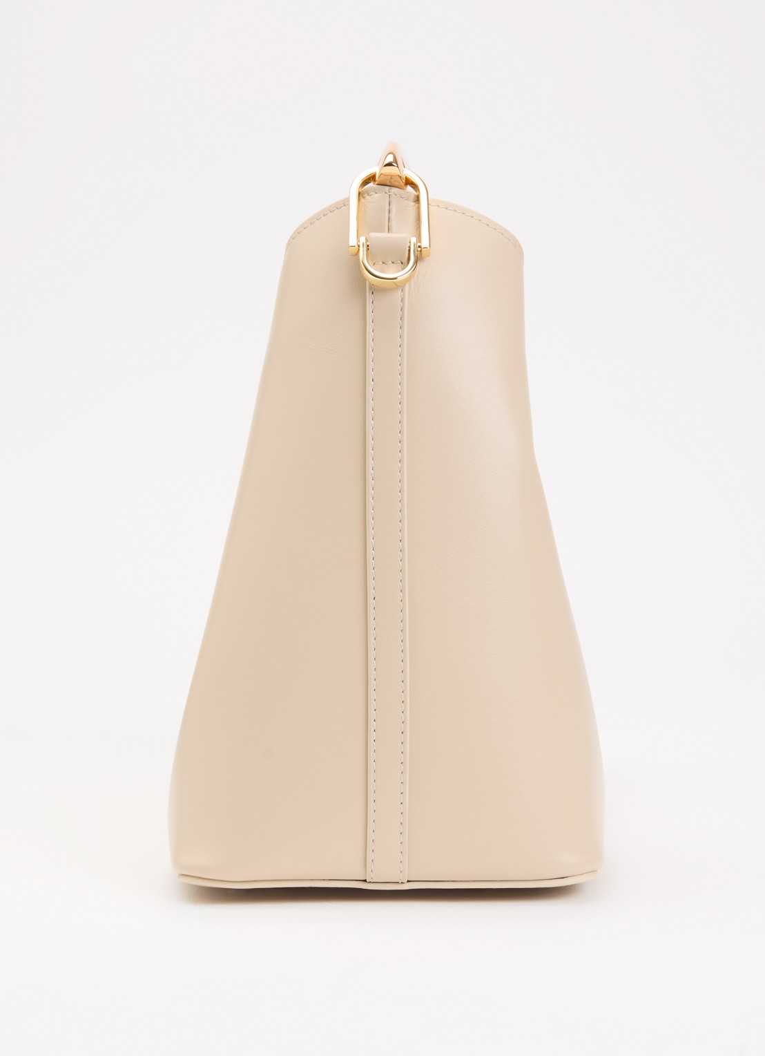 Elleme Boomerang S handtas van leer met afneembare schouderriem - detail 4 beige