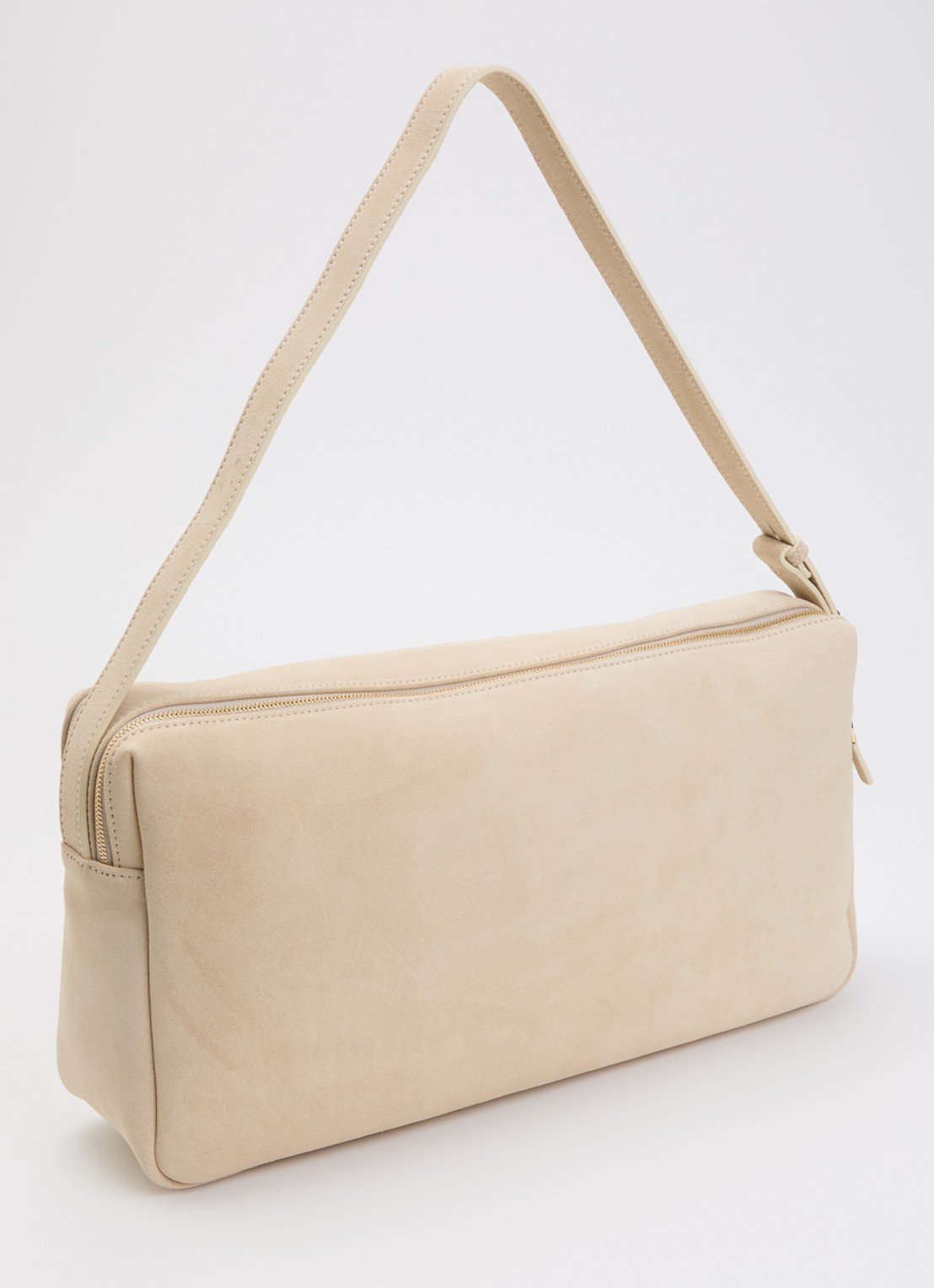 Elleme Trousse schoudertas van suède - achterkant 6 beige