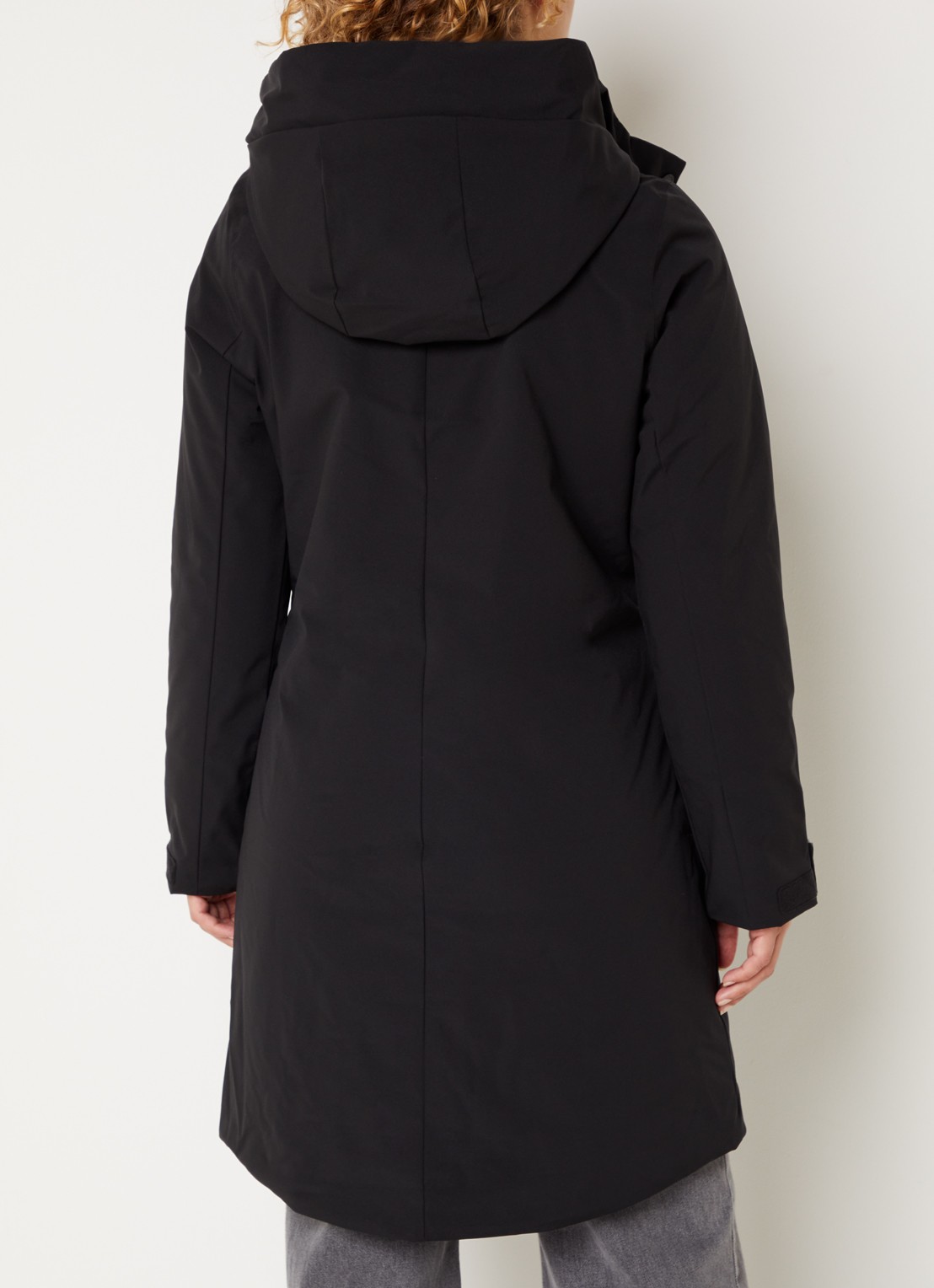 Elvine Eline parka met ritszakken en waterafstotende coating - achterkant 4 zwart