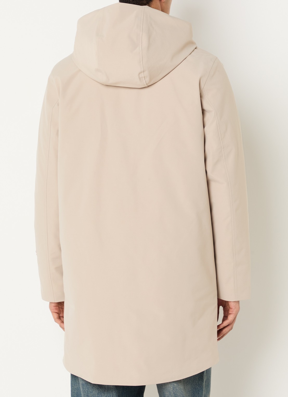 Elvine Janne gewatteerde parka met klepzakken - achterkant 2 donkerbeige