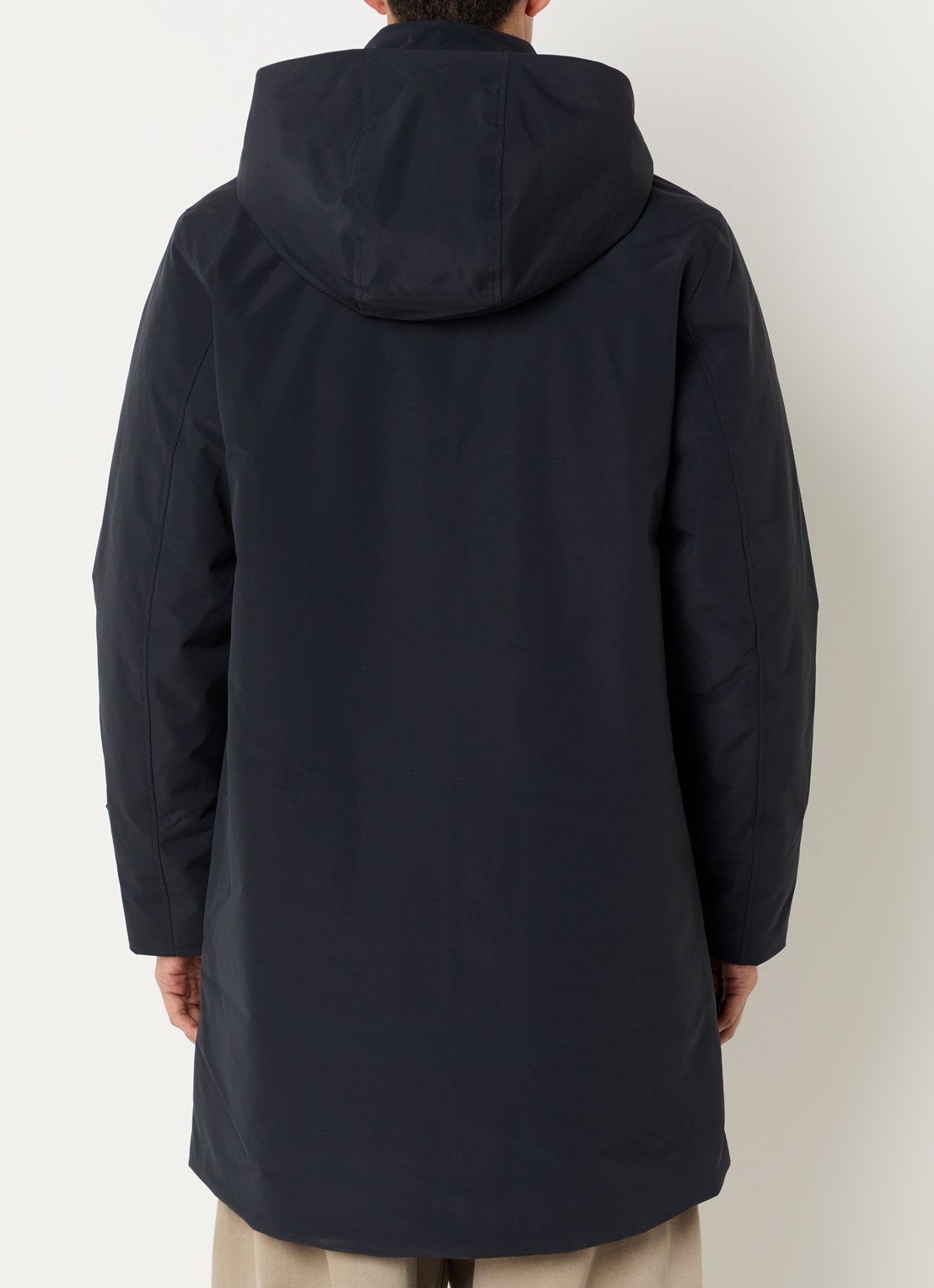 Elvine Janne gewatteerde parka met klepzakken - achterkant 3 donkerblauw