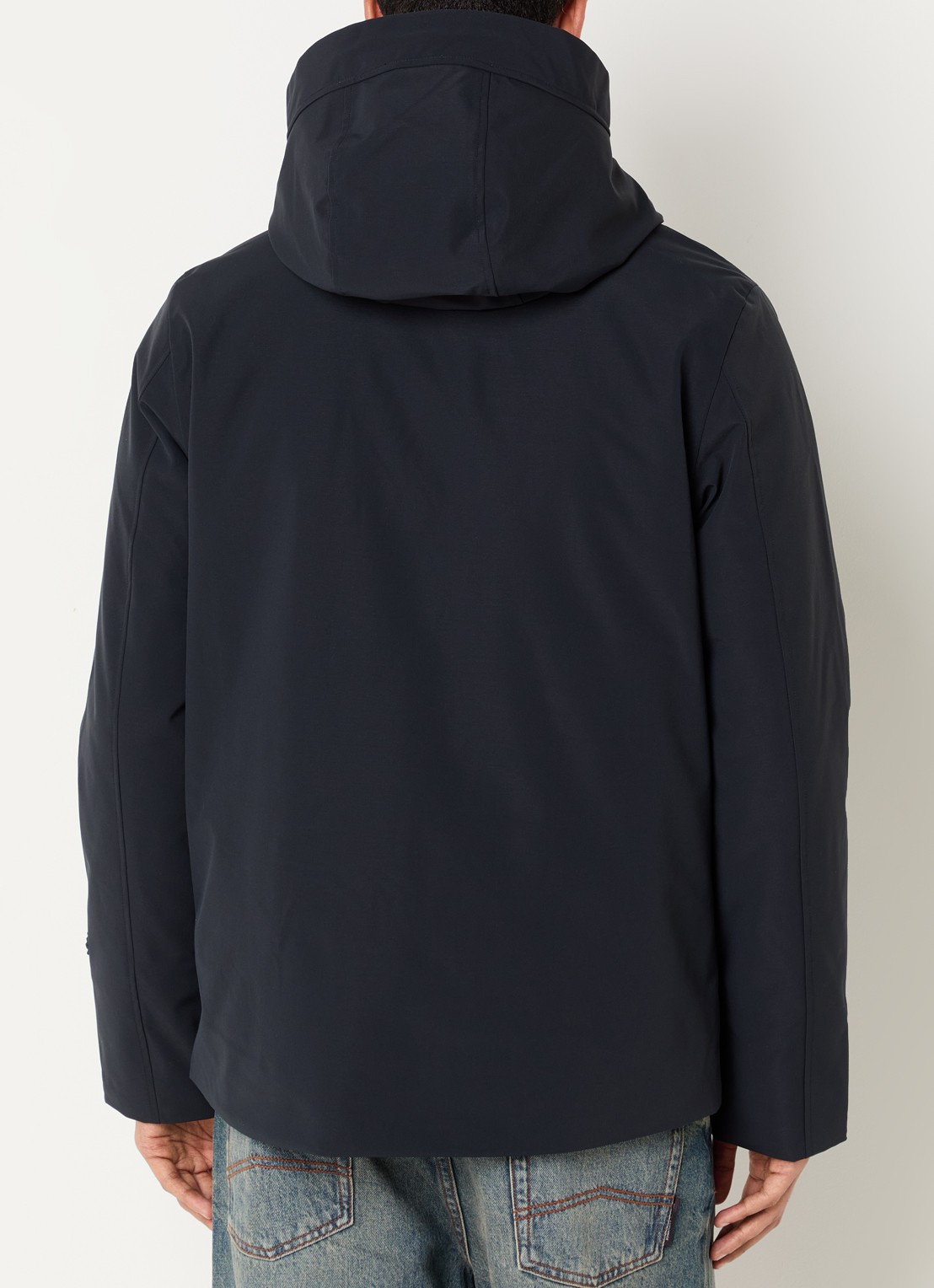 Elvine Nouha gewatteerde parka met capuchon - achterkant 3 donkerblauw
