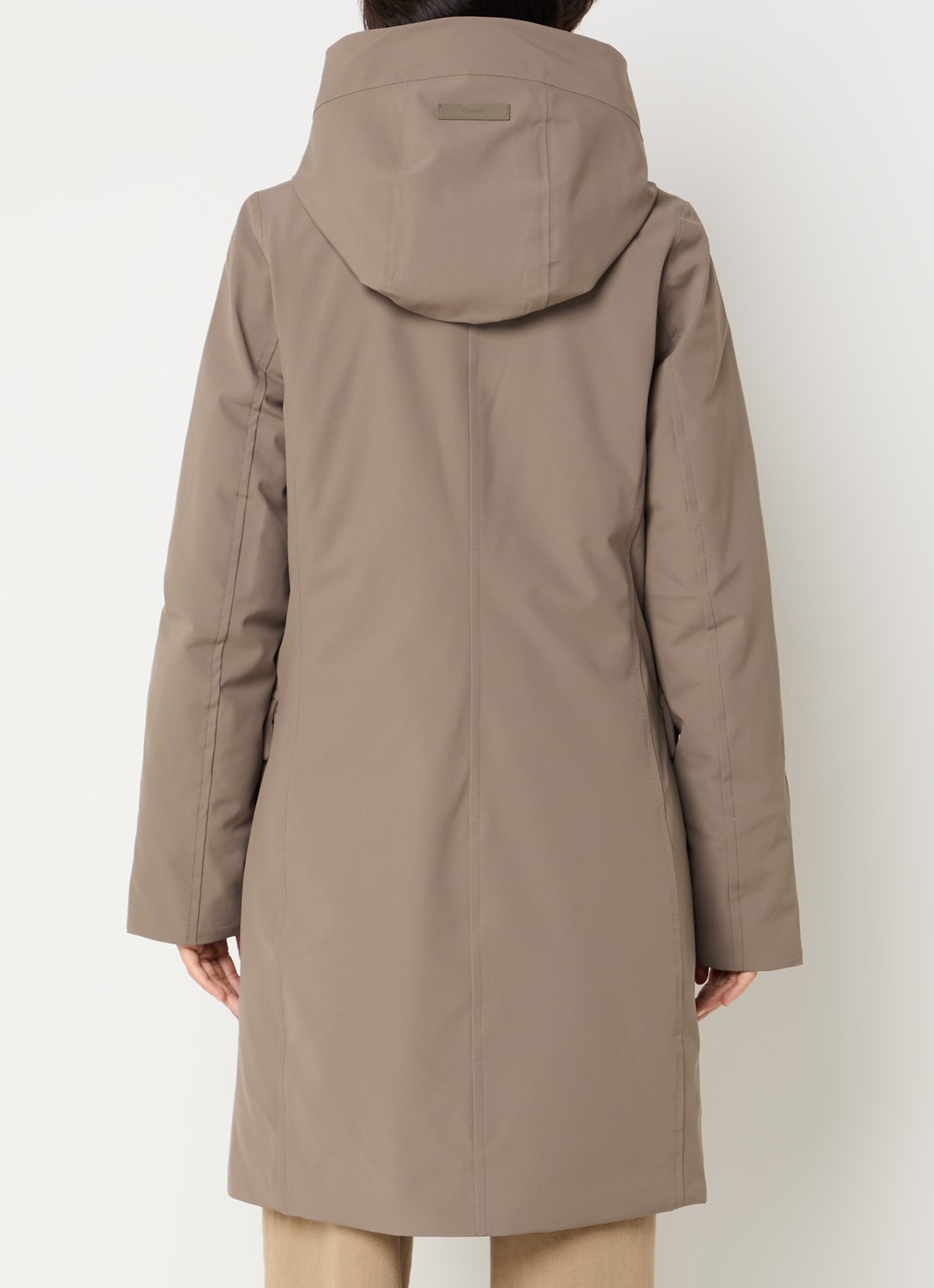 Elvine Sophie gewatteerde parka met waterafstotende coating - achterkant 2 beige