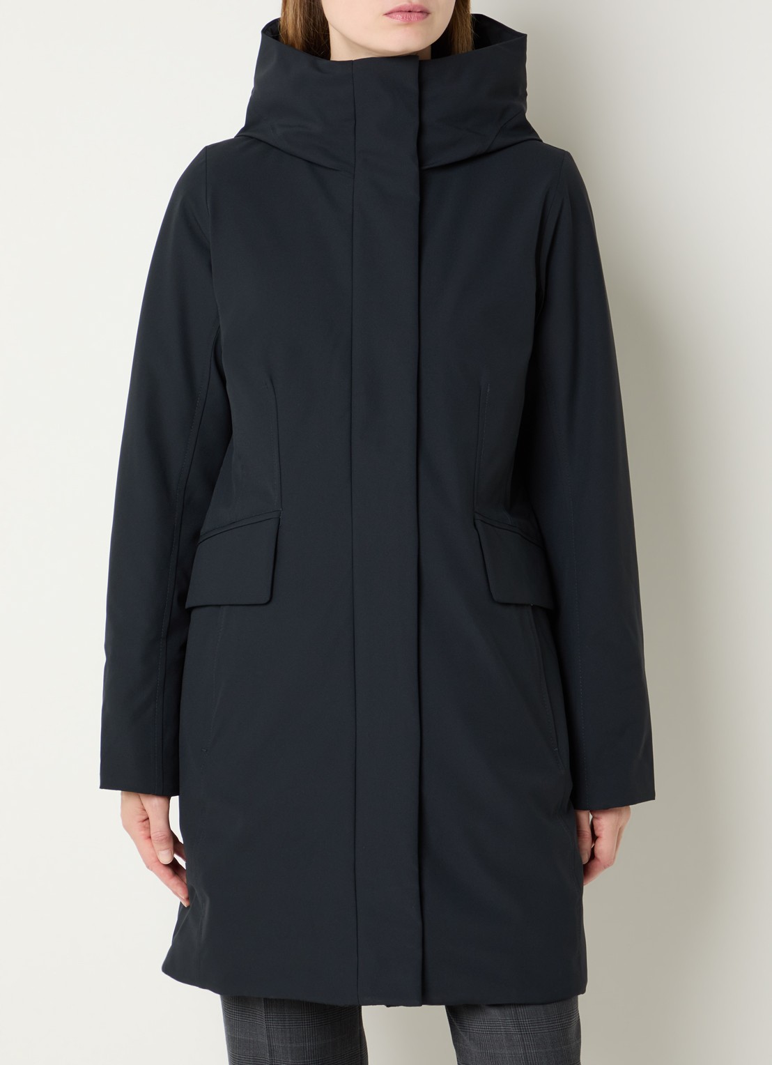 Elvine Sophie gewatteerde parka met waterafstotende coating - detail 3 donkerblauw