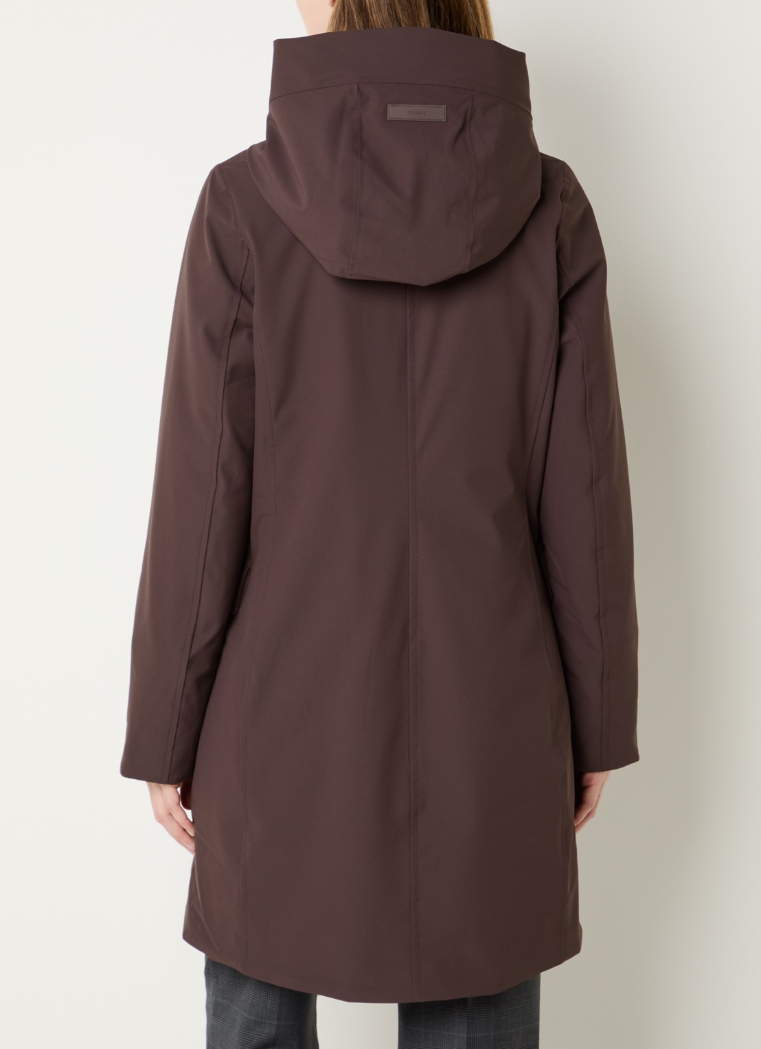 Elvine Sophie gewatteerde parka met waterafstotende coating - achterkant paars