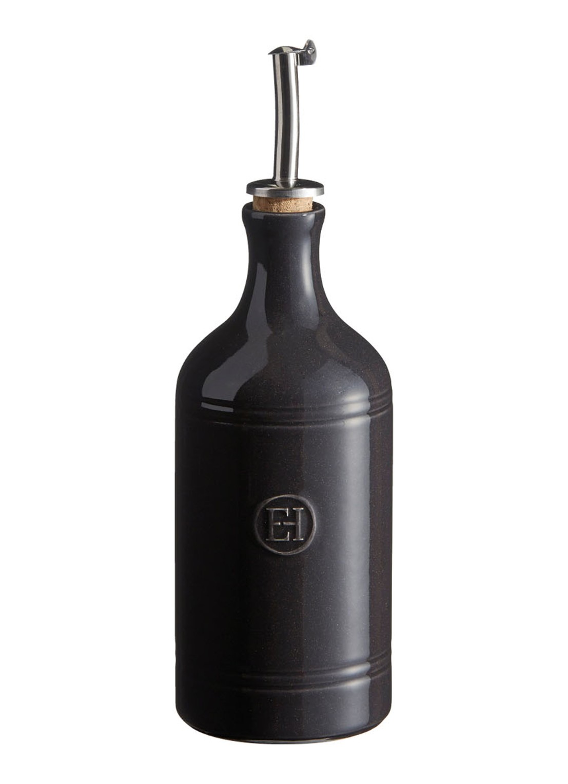 Emile Henry Olie- en azijnfles 45 cl - voorkant 2 zwart