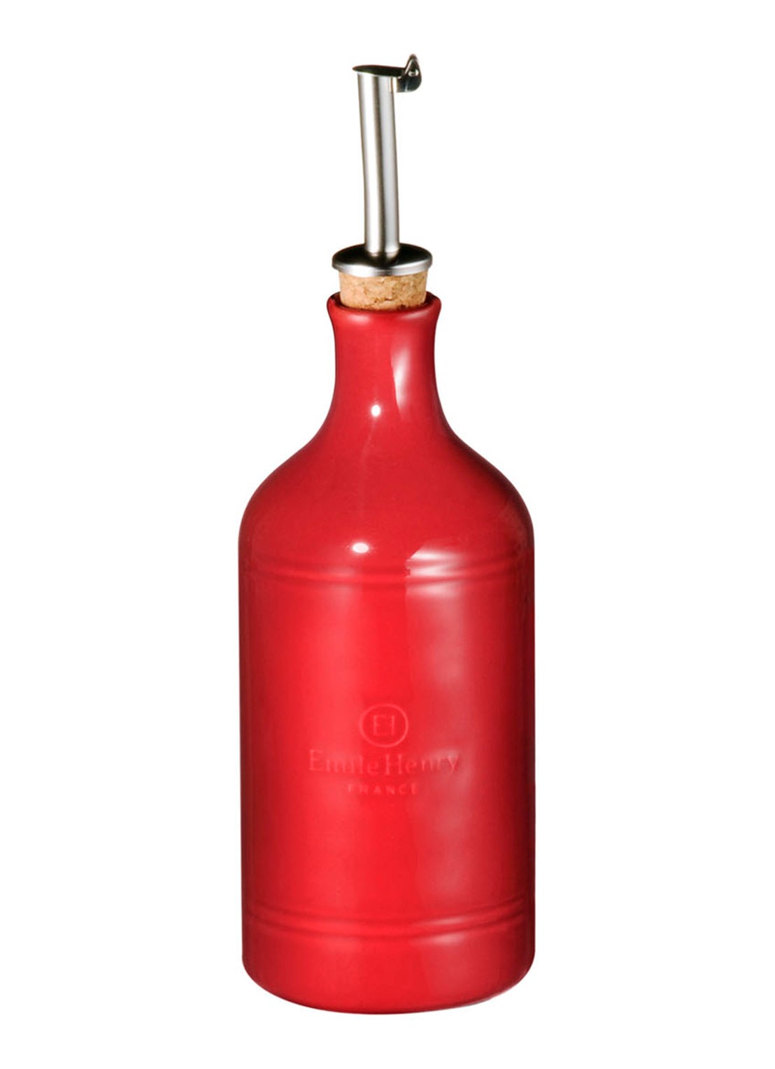 Emile Henry Oliefles 45 cl - detail 3 steenrood