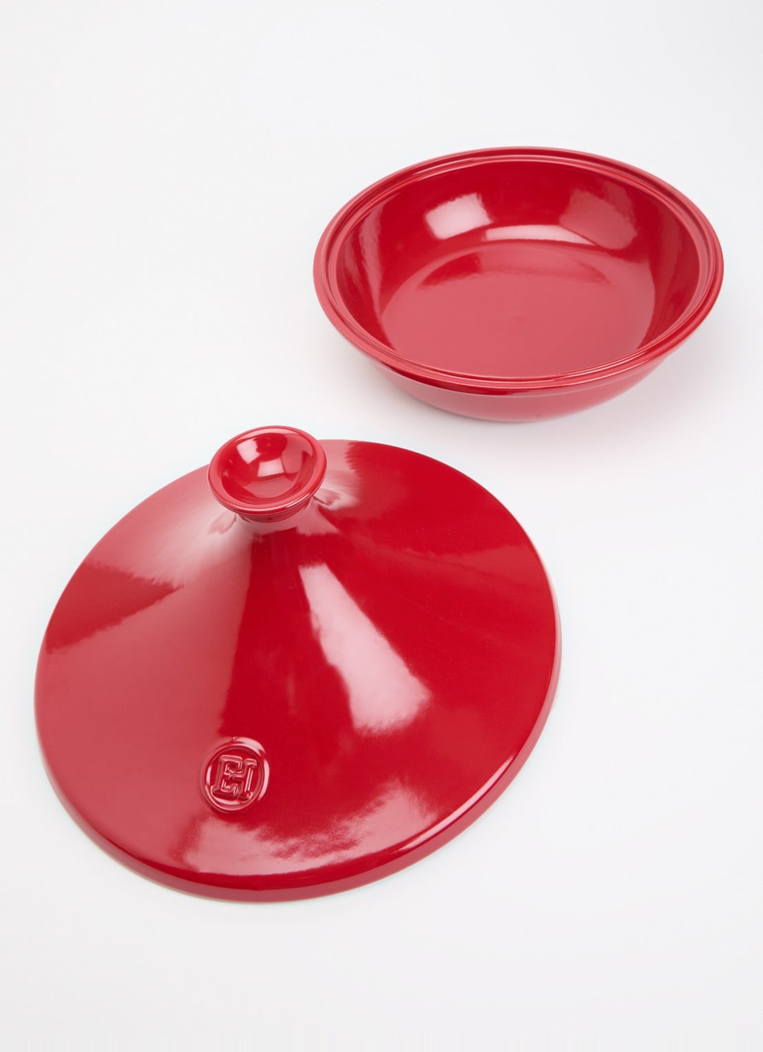 Emile Henry Tajine 32 cm  - voorkant 2 rood