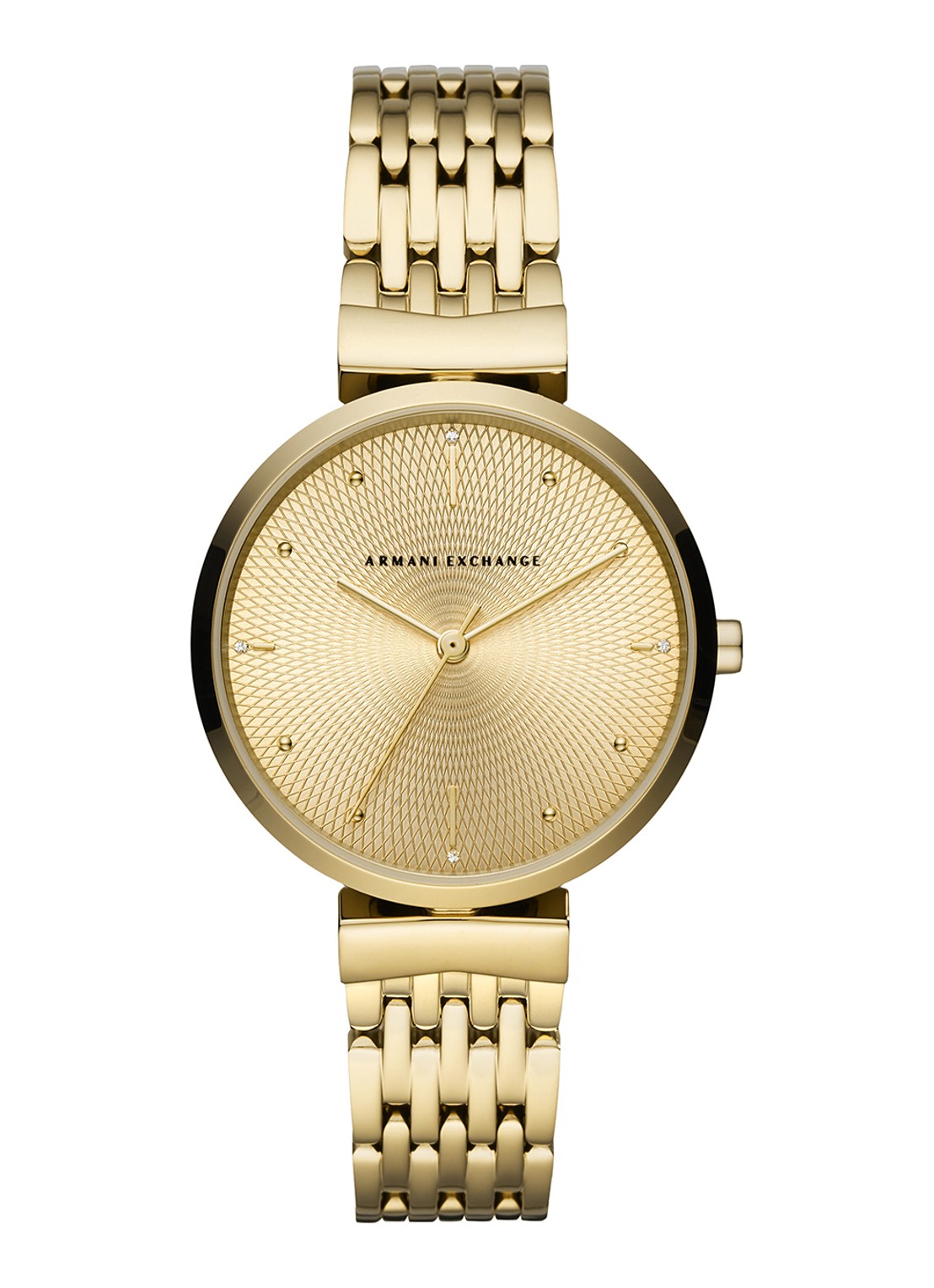 Emporio Armani Horloge AX5902 - voorkant goud