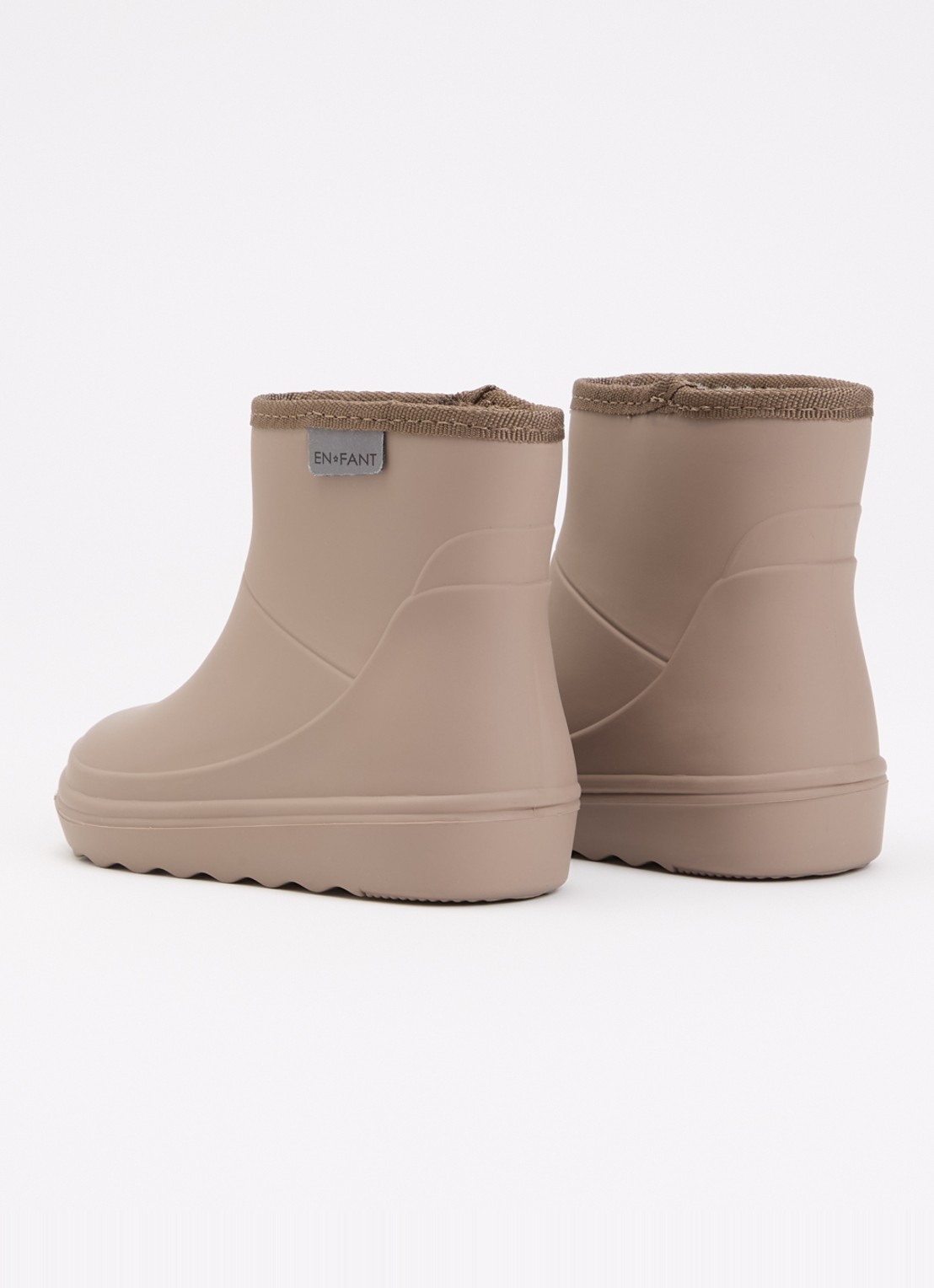EN FANT Regenlaars met logo - achterkant 4 donkerbeige