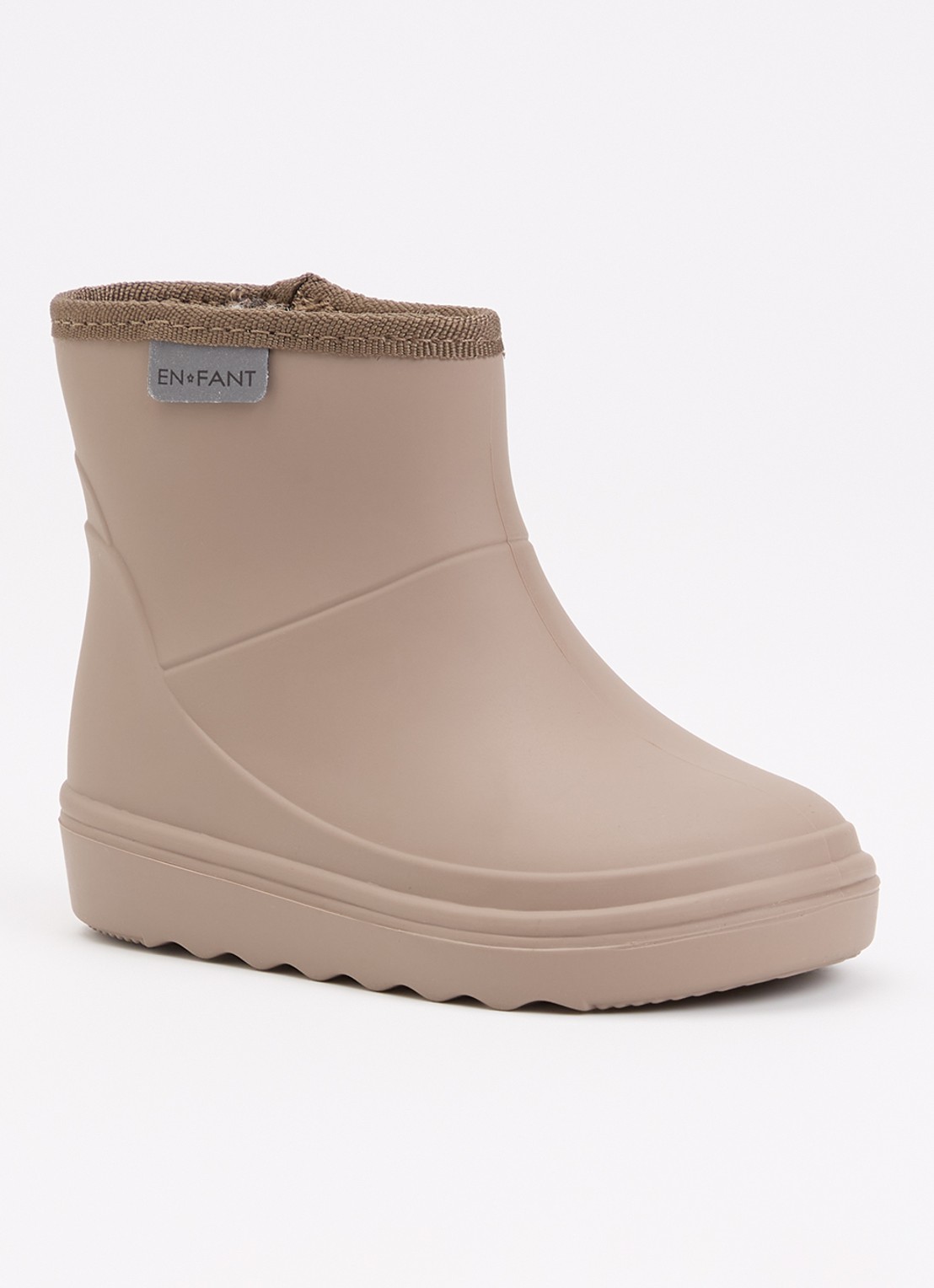 EN FANT Regenlaars met logo - voorkant donkerbeige