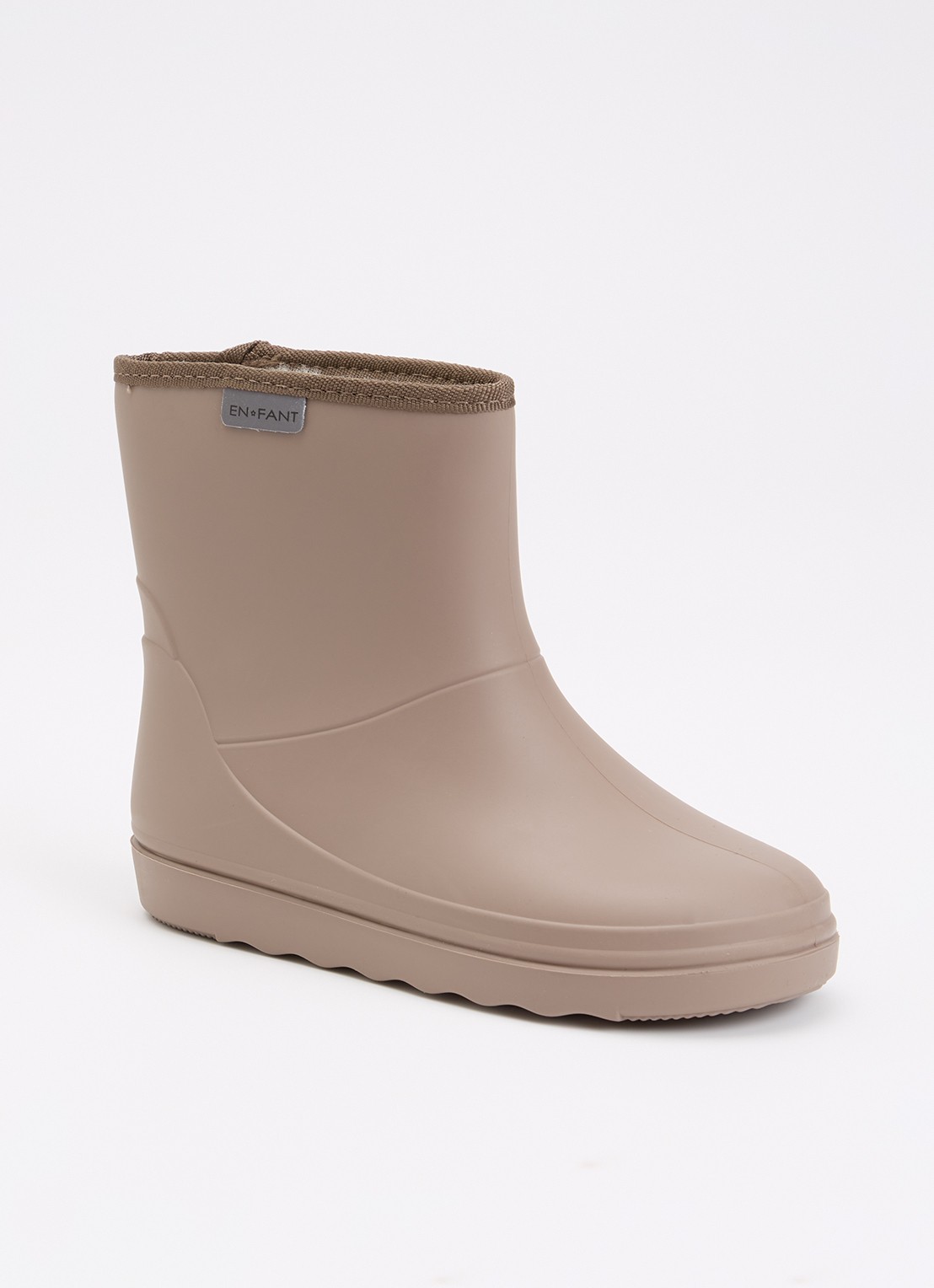 EN FANT Regenlaars met logo - voorkant 3 donkerbeige