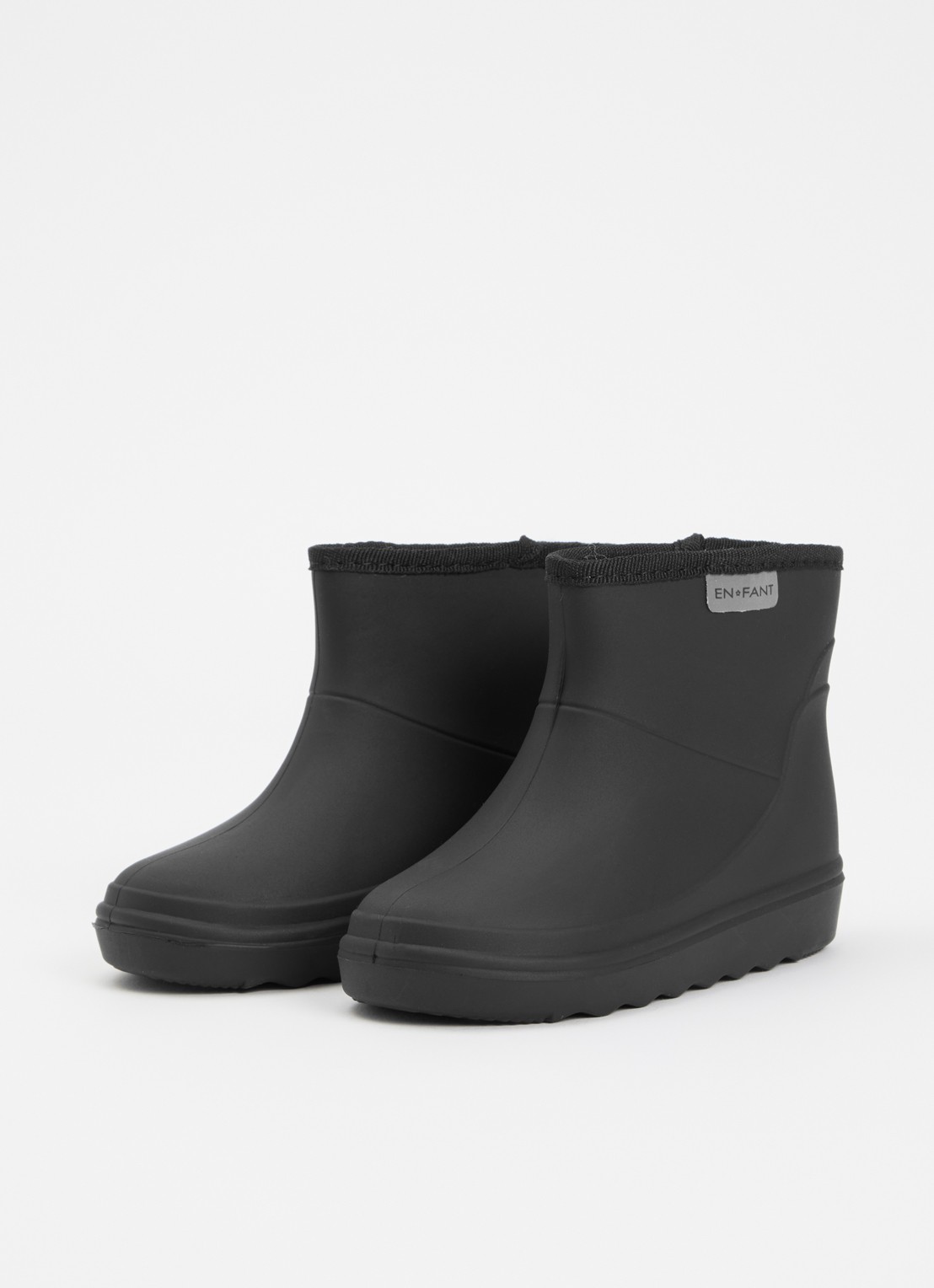 EN FANT Regenlaars met logo - voorkant 2 zwart