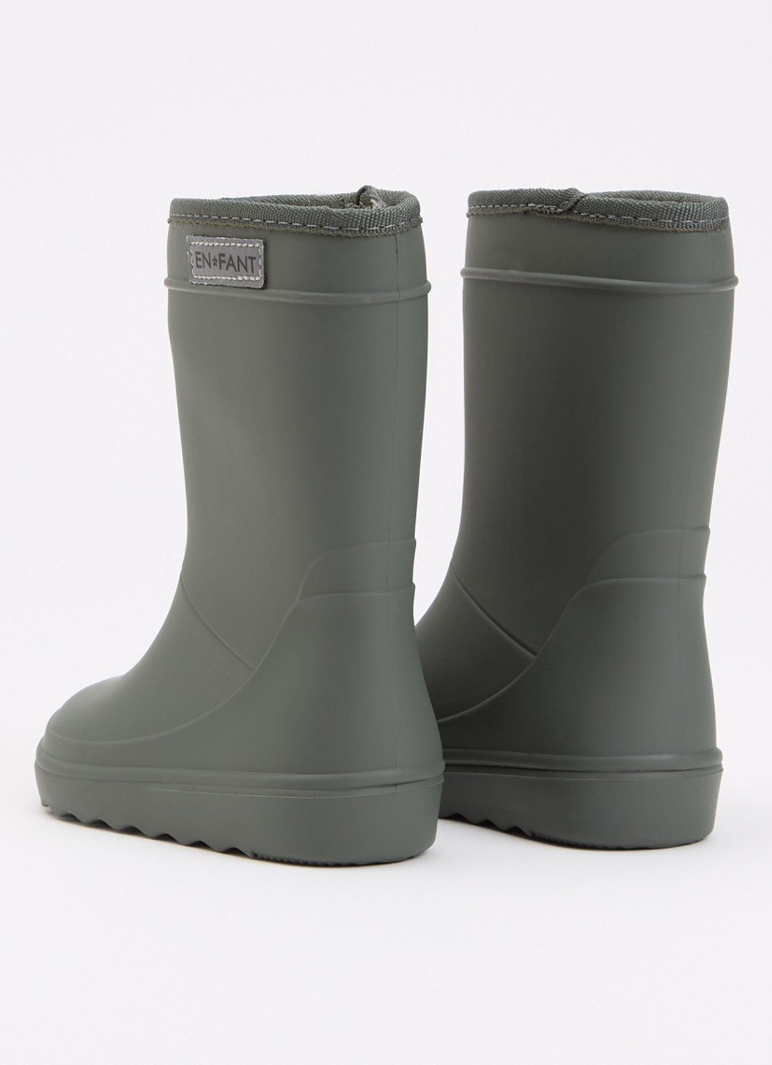 EN FANT Regenlaars met logo - achterkant 6 olijfgroen