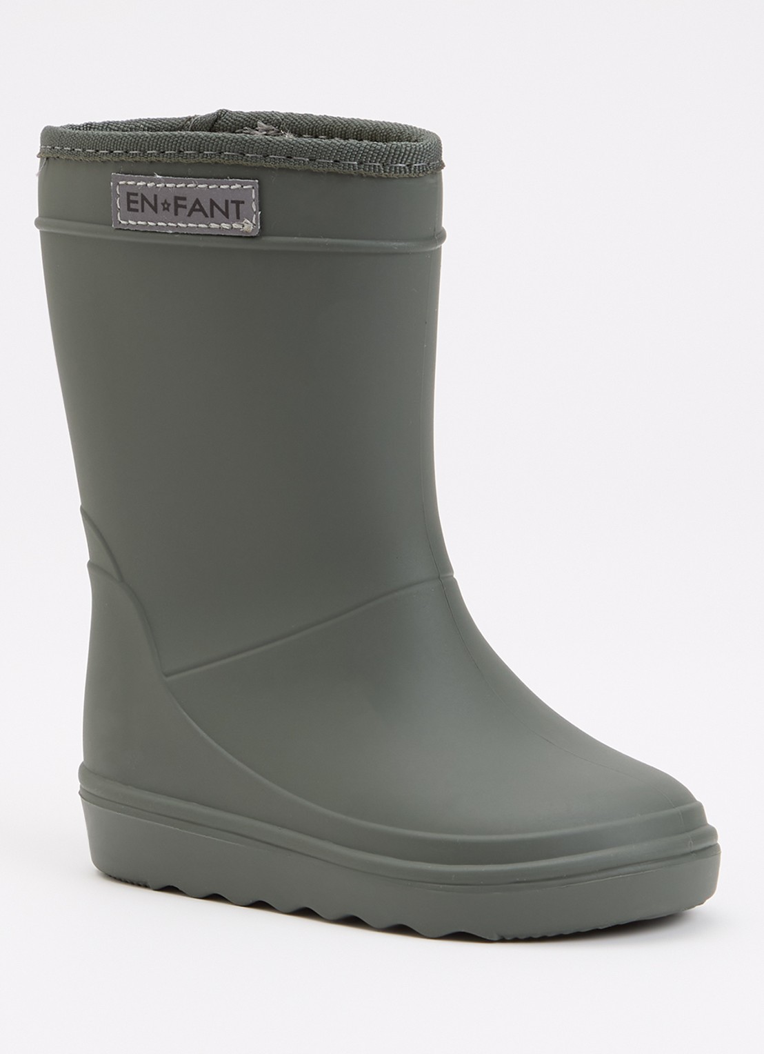 EN FANT Regenlaars met logo - voorkant olijfgroen