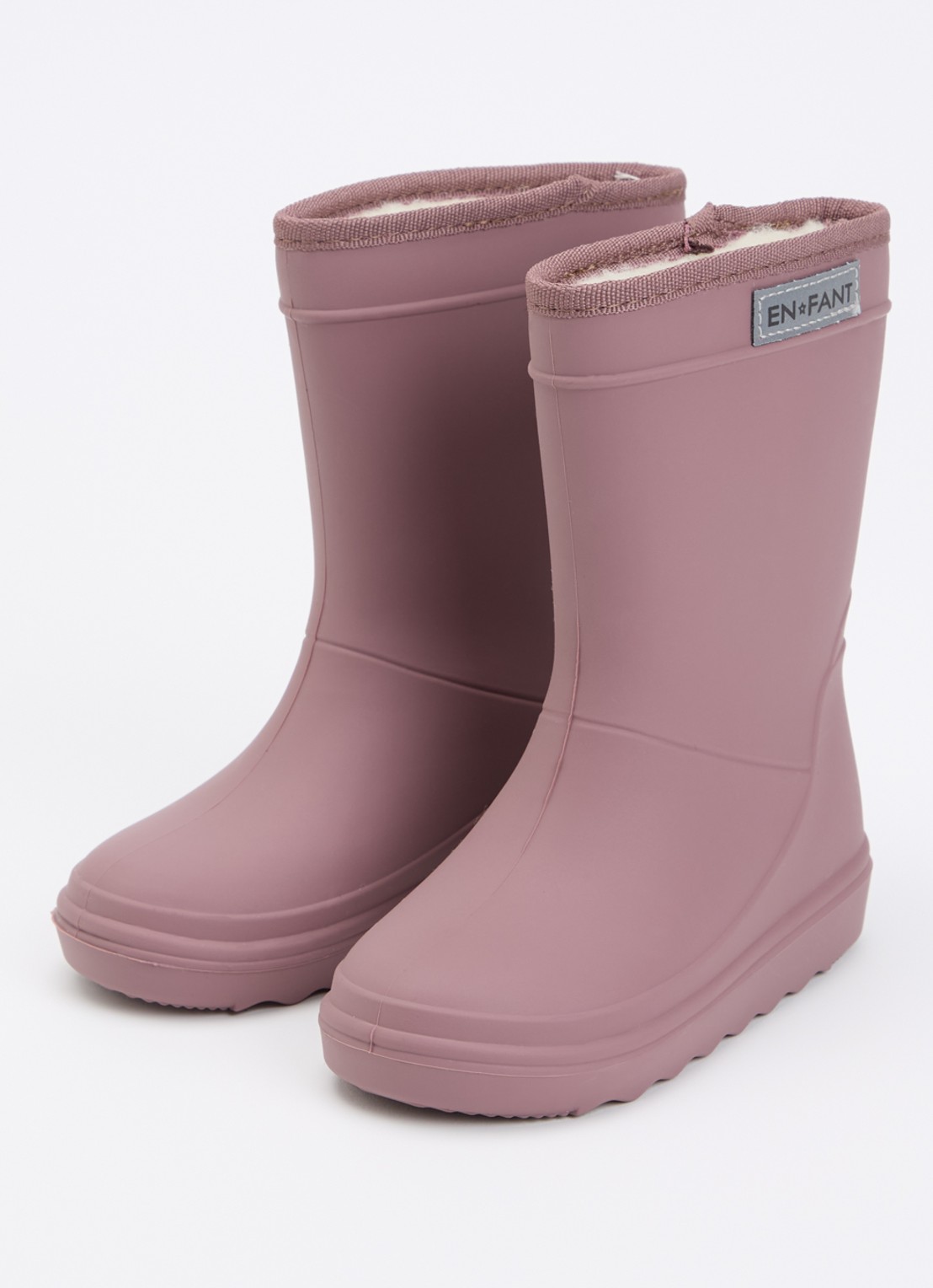 EN FANT Regenlaars met logo - voorkant 4 oudroze