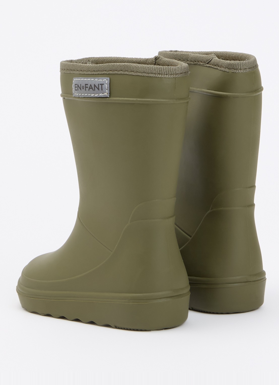 EN FANT Regenlaars met logo - achterkant legergroen